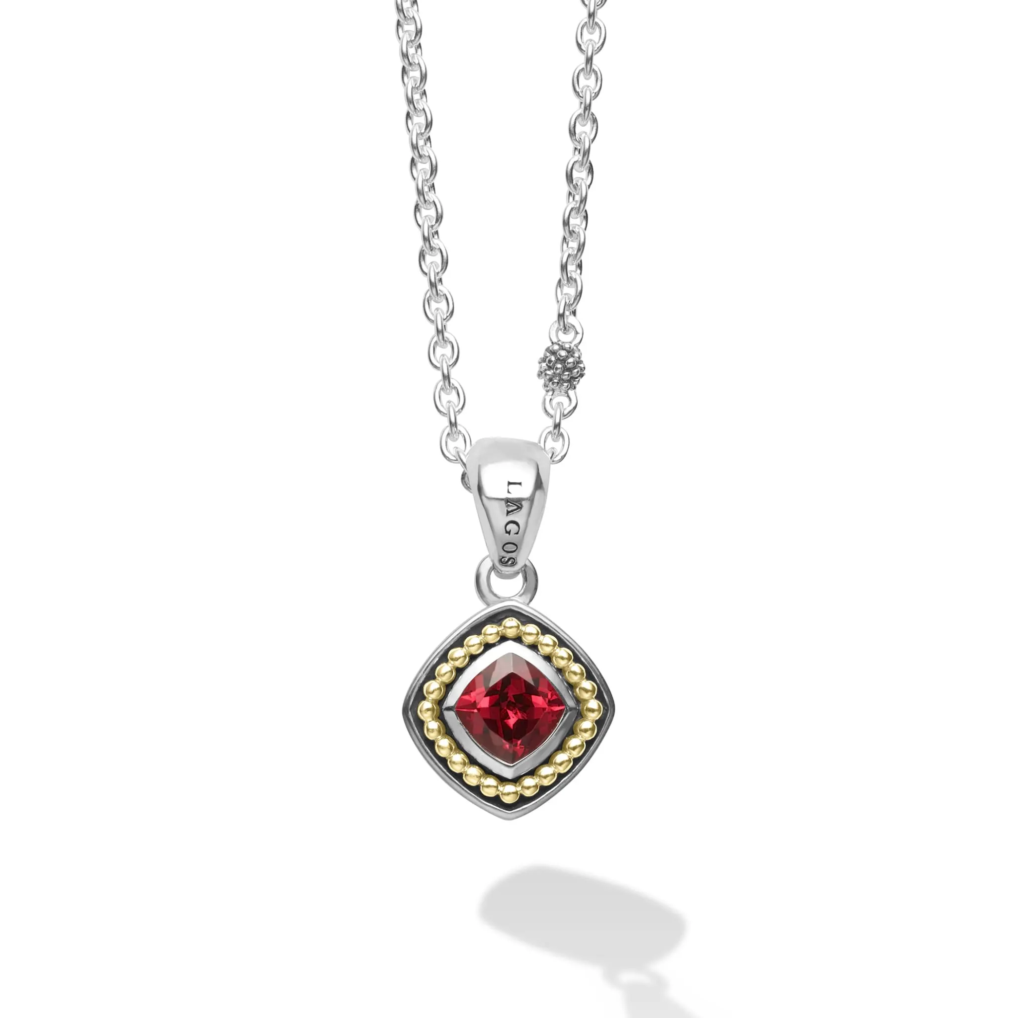 Rittenhouse Rhodolite Garnet Pendant Necklace sold by LAGOS