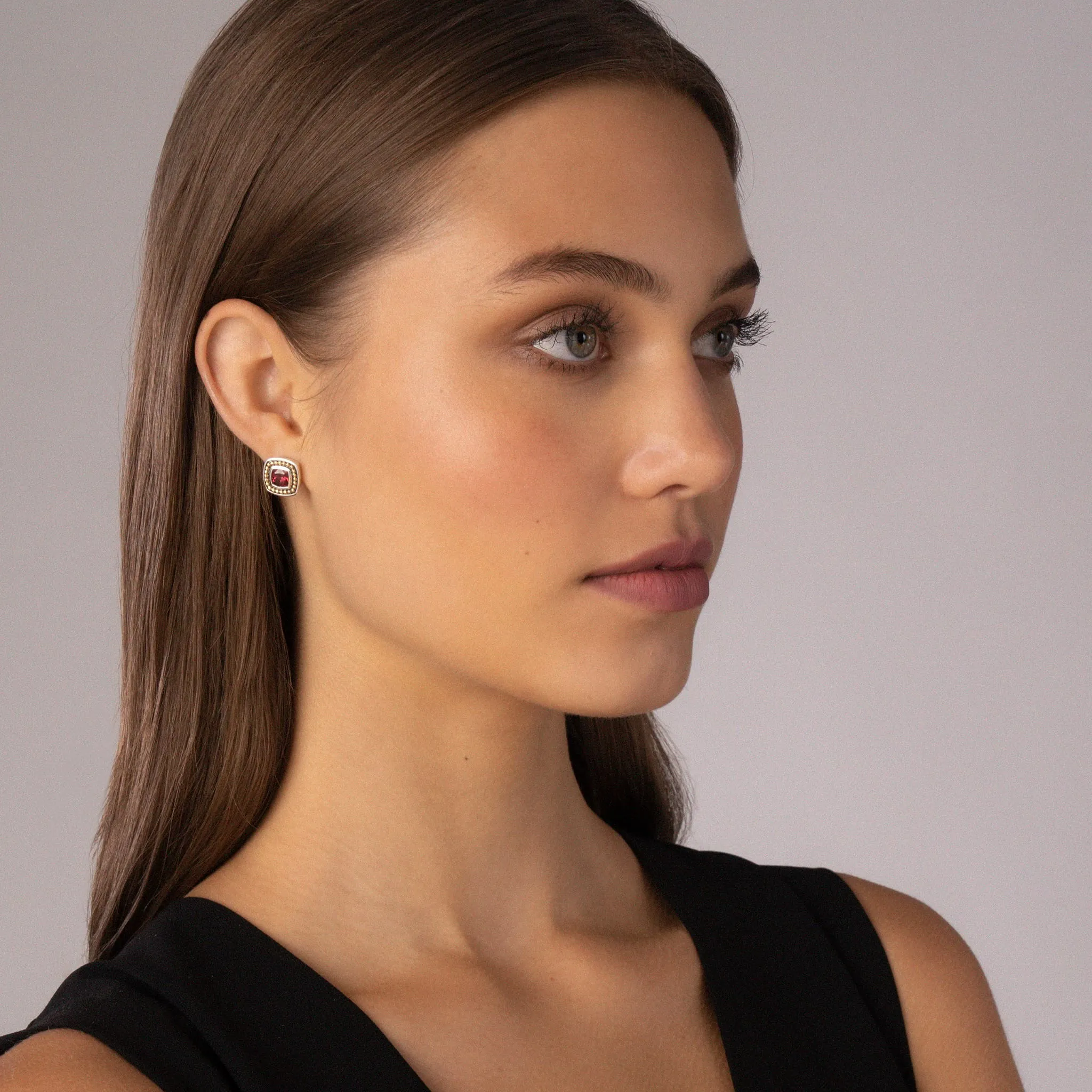 Rittenhouse Rhodolite Garnet Stud Earrings sold by LAGOS product image thumbnail 2