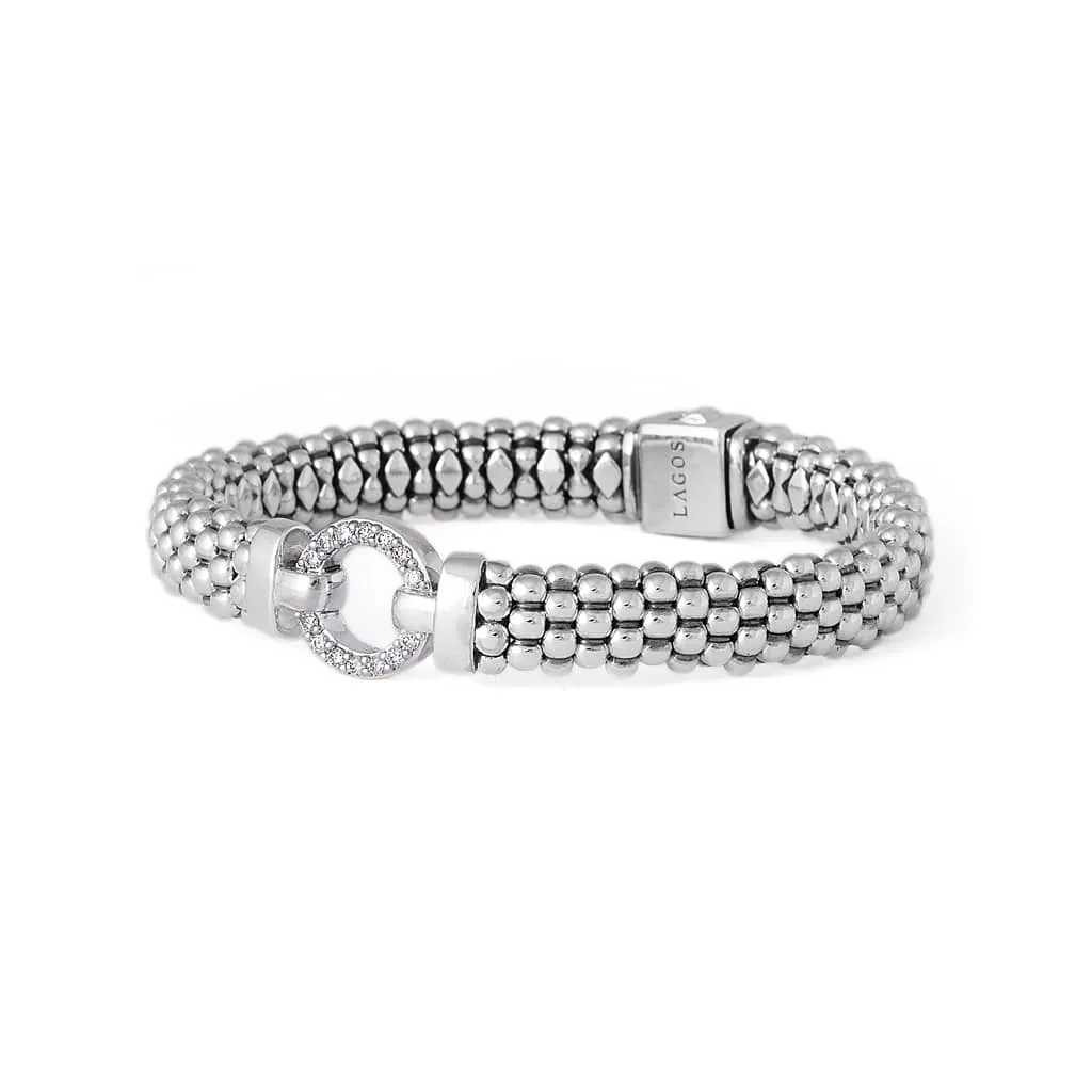 Enso Diamond Circle Caviar Bracelet | 9mm sold by LAGOS product image thumbnail 5