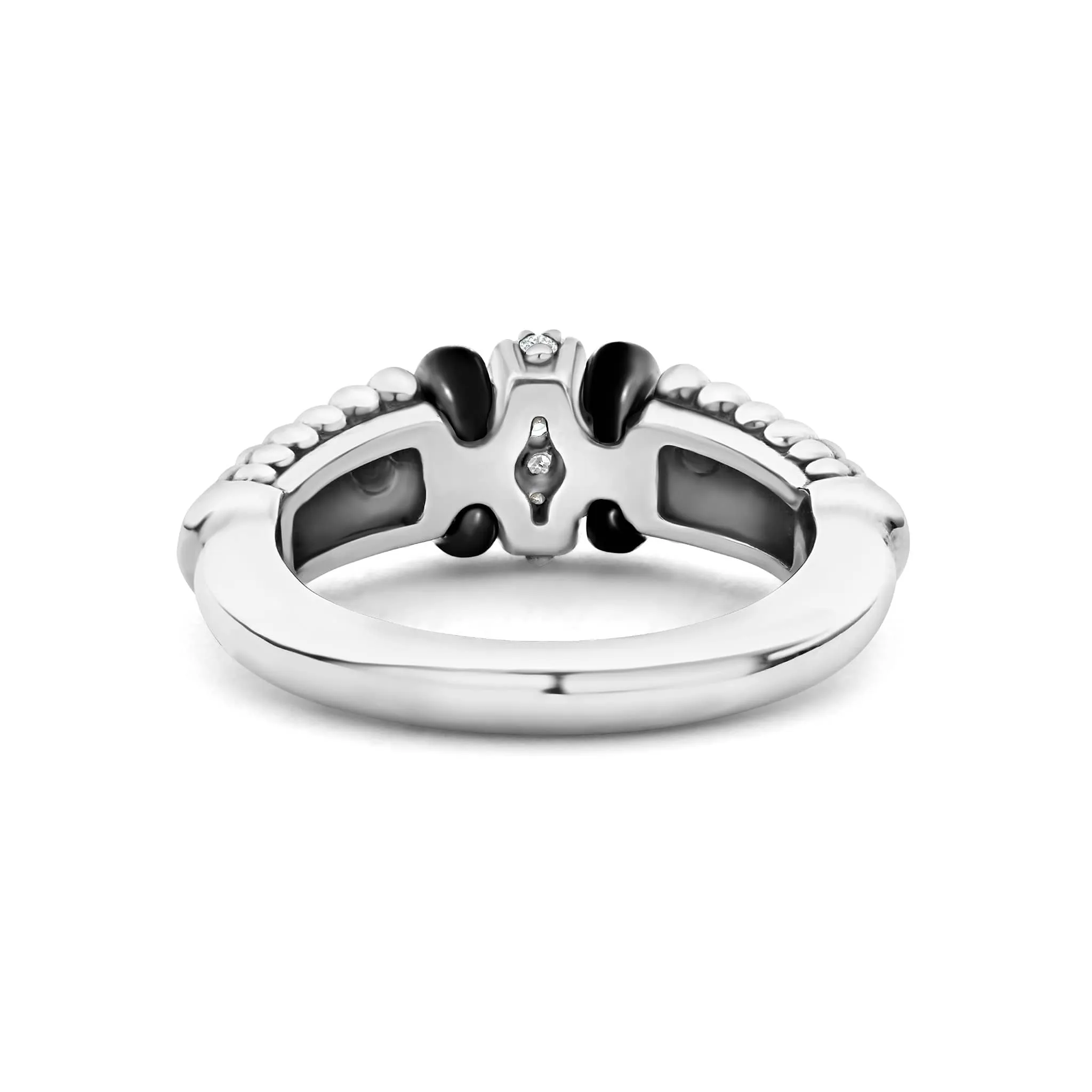 Black Caviar Black Ceramic and Caviar Diamond Ring sold by LAGOS product image thumbnail 5