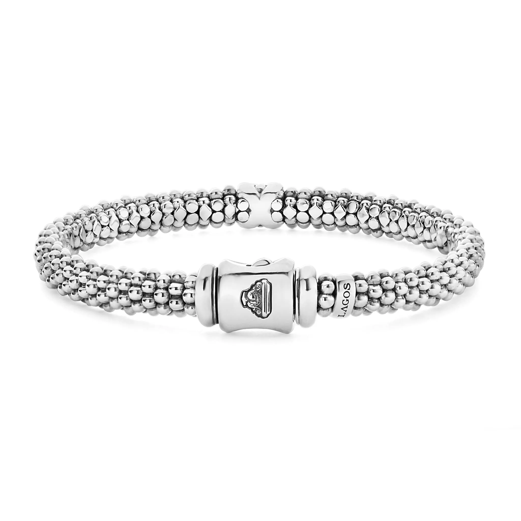 Embrace Single Station X Silver Diamond Bracelet | 6mm sold by LAGOS product image thumbnail 4