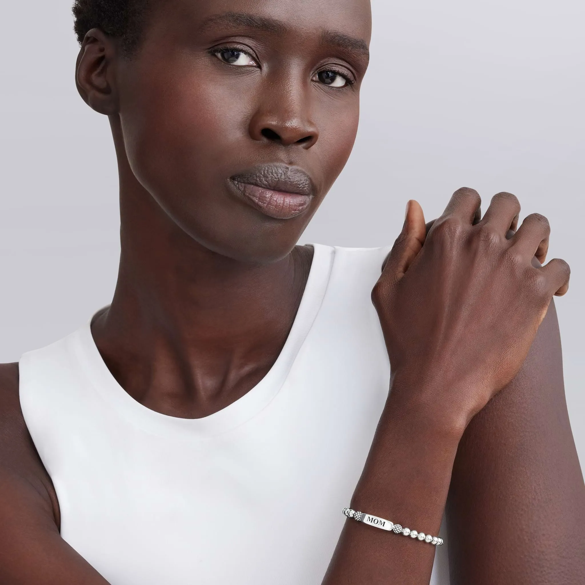 Signature Caviar Mom Stretch Bead Bracelet sold by LAGOS product image thumbnail 2