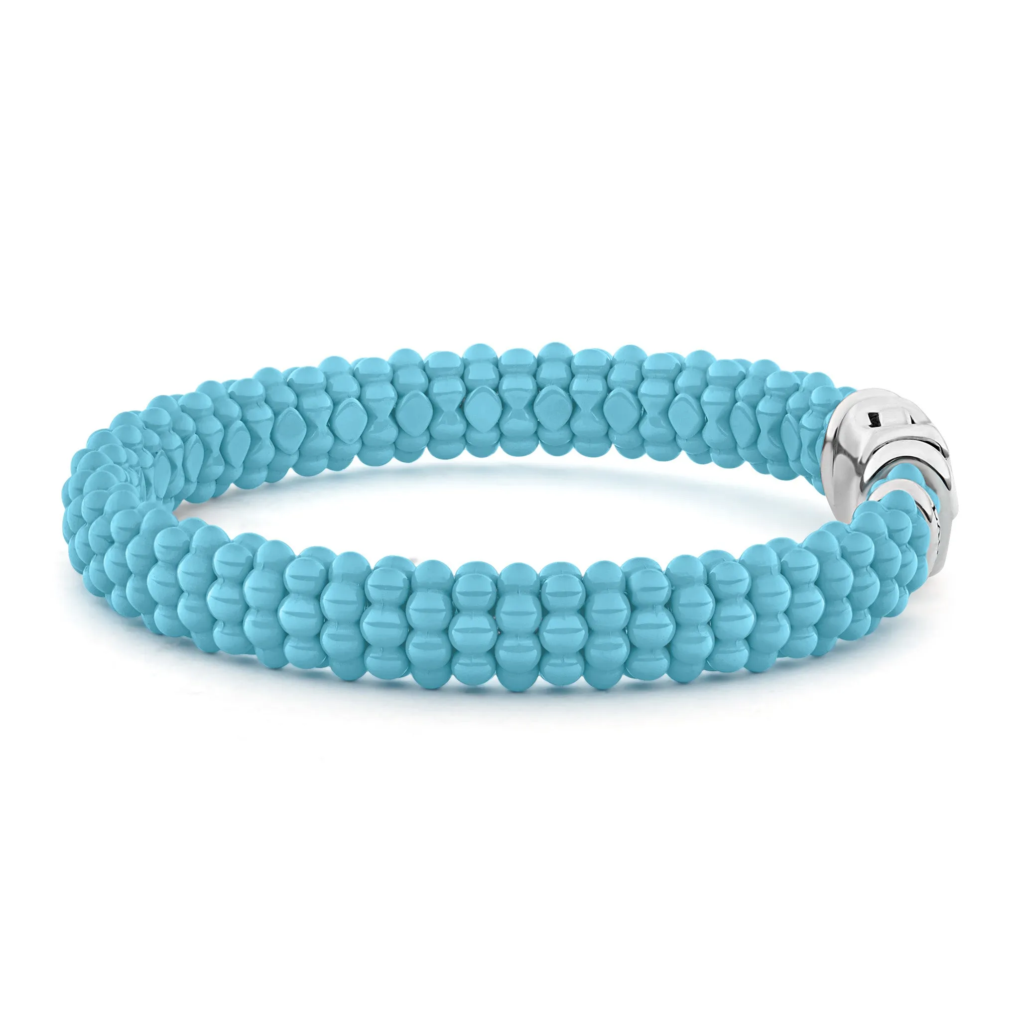 Blue Caviar Blue Ceramic Beaded Bracelet | 9mm sold by LAGOS product image thumbnail 3