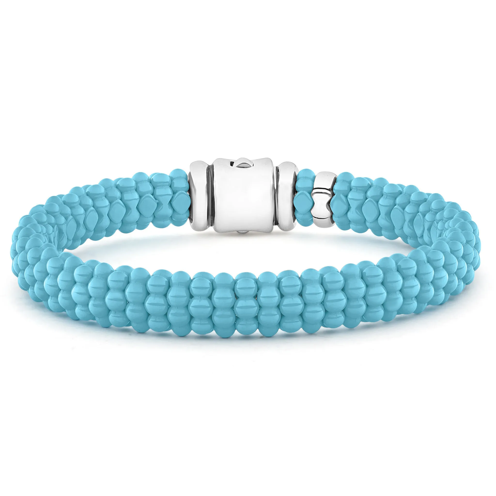 Blue Caviar Blue Ceramic Beaded Bracelet | 9mm sold by LAGOS