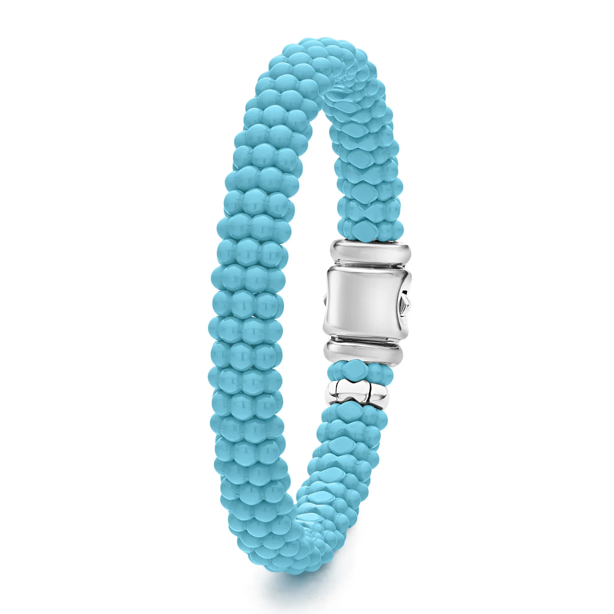 Blue Caviar Blue Ceramic Beaded Bracelet | 9mm sold by LAGOS product image thumbnail 5