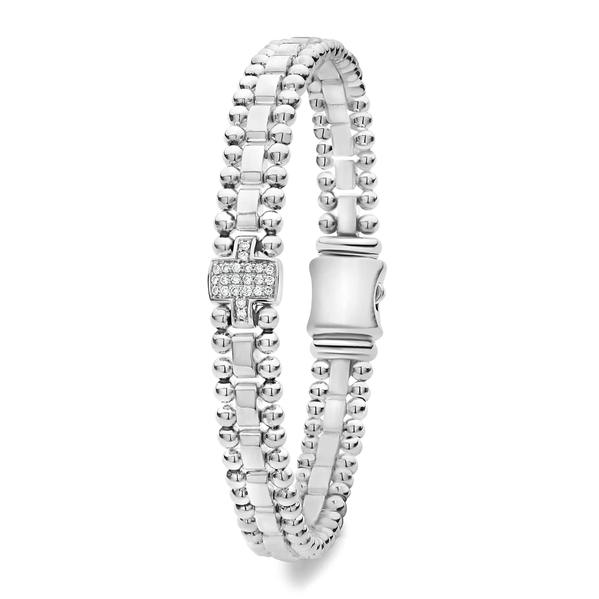 Caviar Spark Single Station Diamond Link Bracelet sold by LAGOS product image thumbnail 3