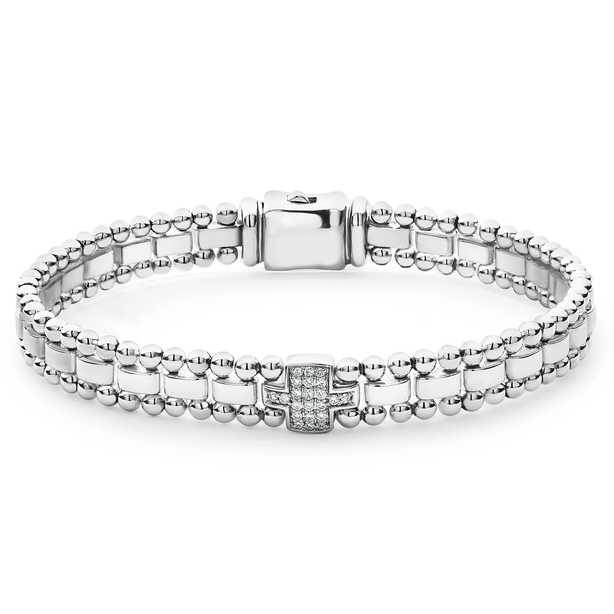 Caviar Spark Single Station Diamond Link Bracelet sold by LAGOS