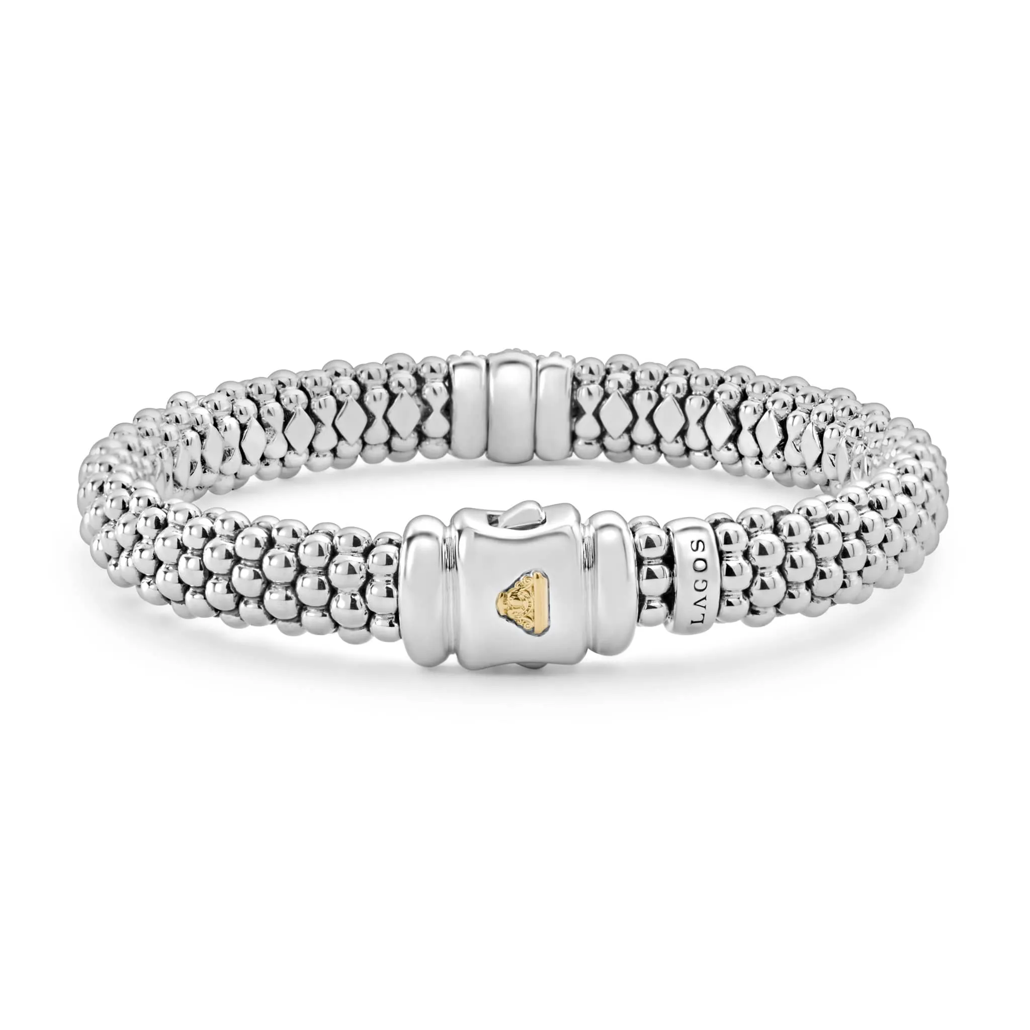 Caviar Lux Single Station Diamond Caviar Bracelet | 9mm sold by LAGOS product image thumbnail 5