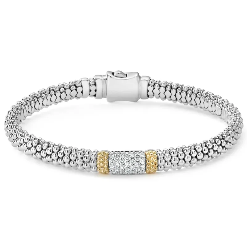Caviar Lux Caviar Diamond Bracelet | 6mm sold by LAGOS