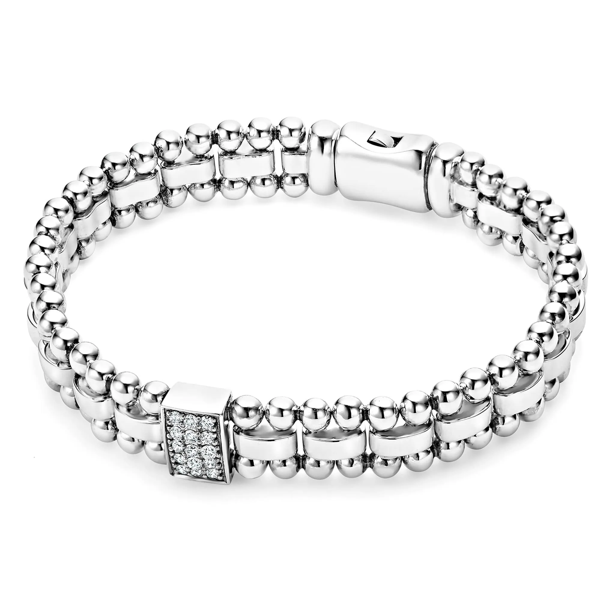 Caviar Spark Single Station Diamond Link Bracelet sold by LAGOS product image thumbnail 3