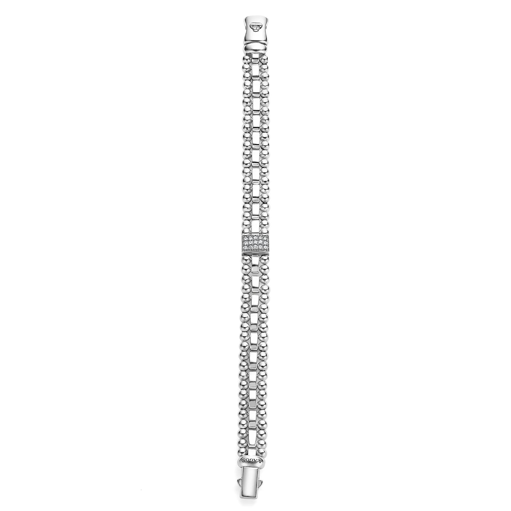 Caviar Spark Single Station Diamond Link Bracelet sold by LAGOS product image thumbnail 4