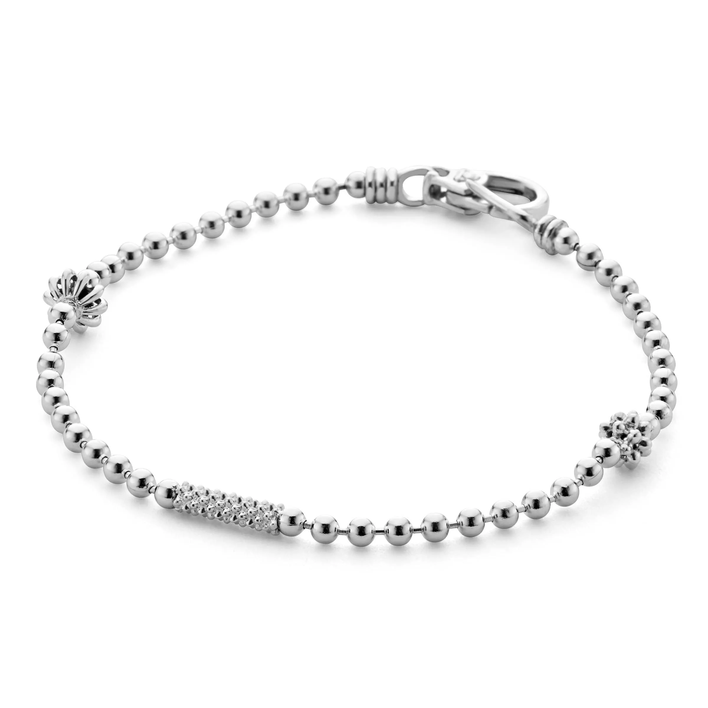 Caviar Icon Silver Caviar Beaded Bracelet sold by LAGOS product image thumbnail 4