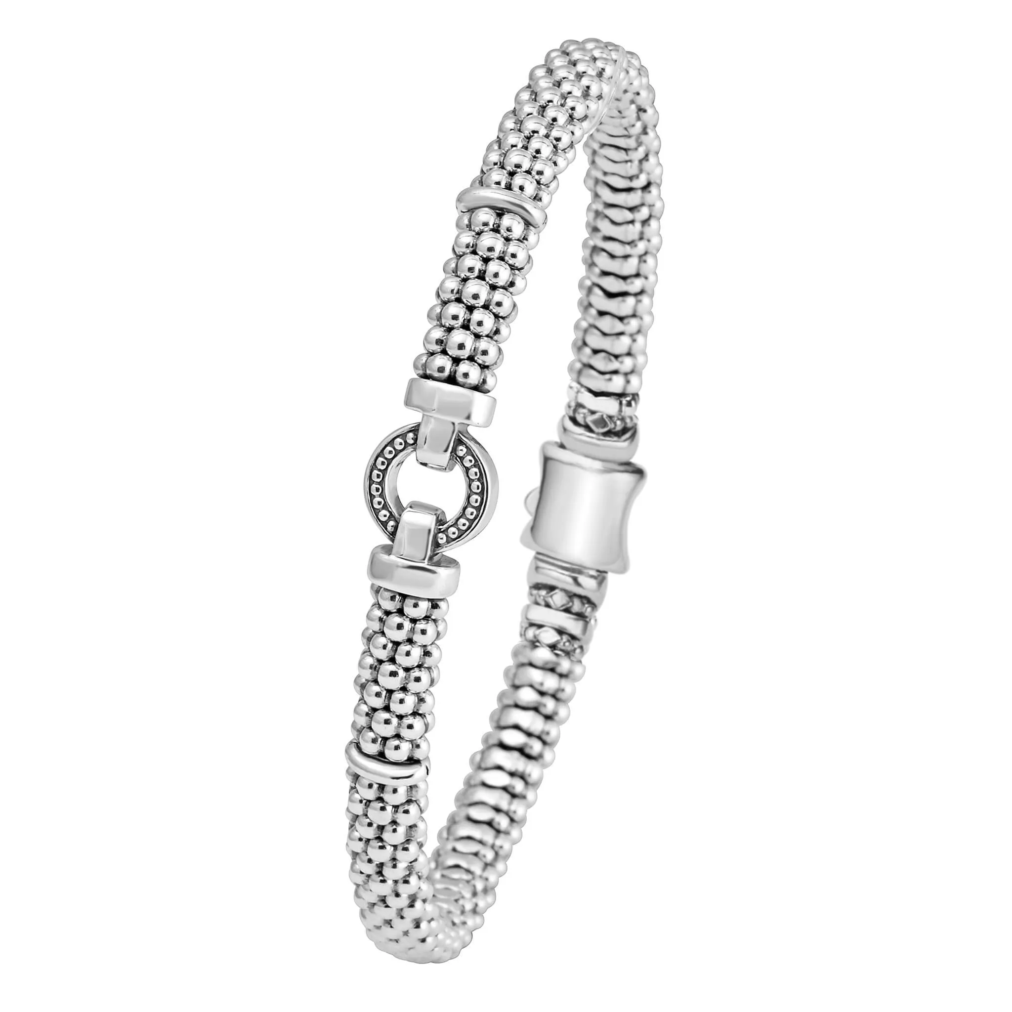 Enso Circle Caviar Bracelet | 6mm sold by LAGOS product image thumbnail 3