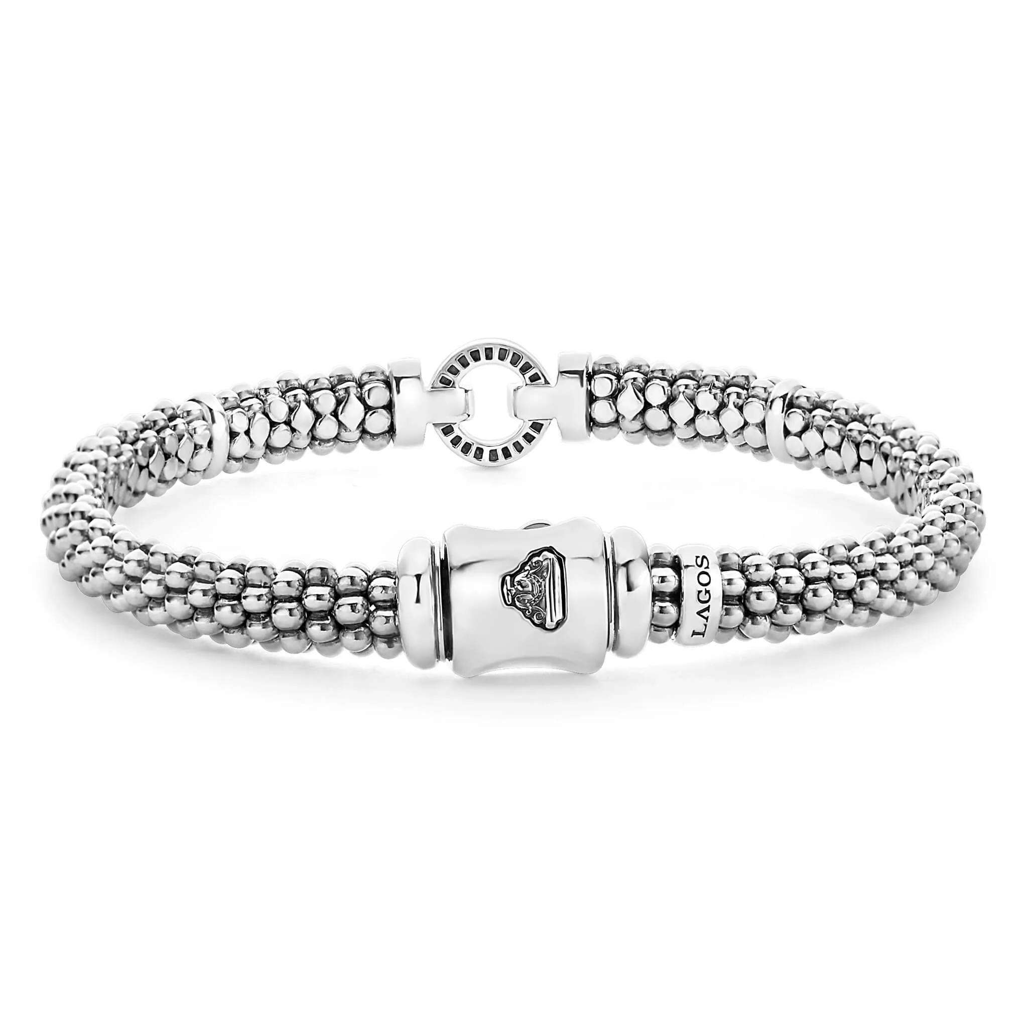 Enso Circle Caviar Bracelet | 6mm sold by LAGOS product image thumbnail 4