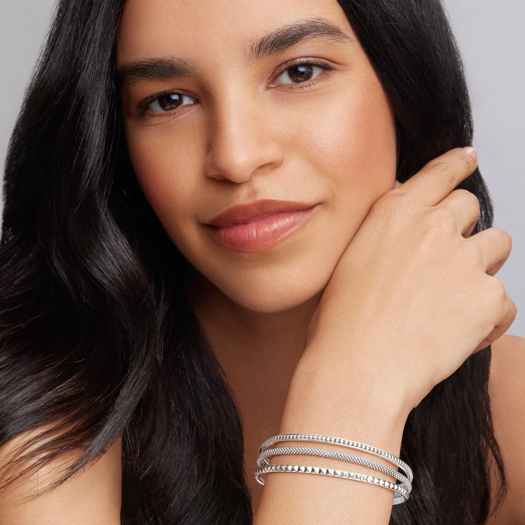 Signature Caviar Bangle Set sold by LAGOS product image thumbnail 2