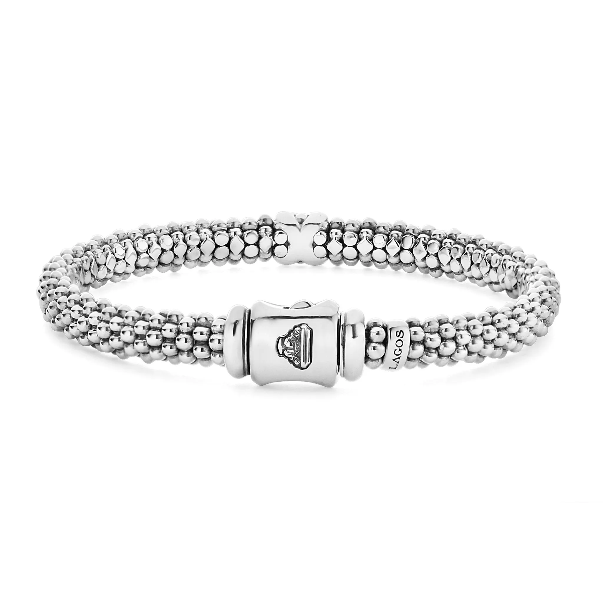 Embrace Single Station X Two-Tone Diamond Bracelet | 6mm sold by LAGOS product image thumbnail 4