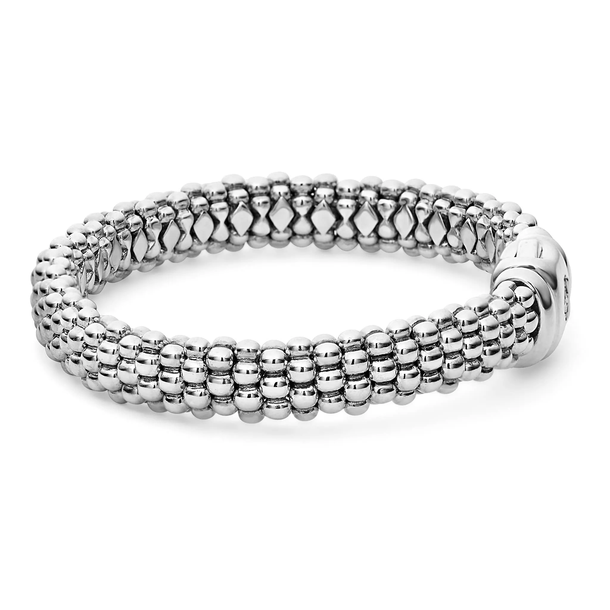 Signature Caviar Silver Caviar Bracelet | 9mm sold by LAGOS product image thumbnail 5