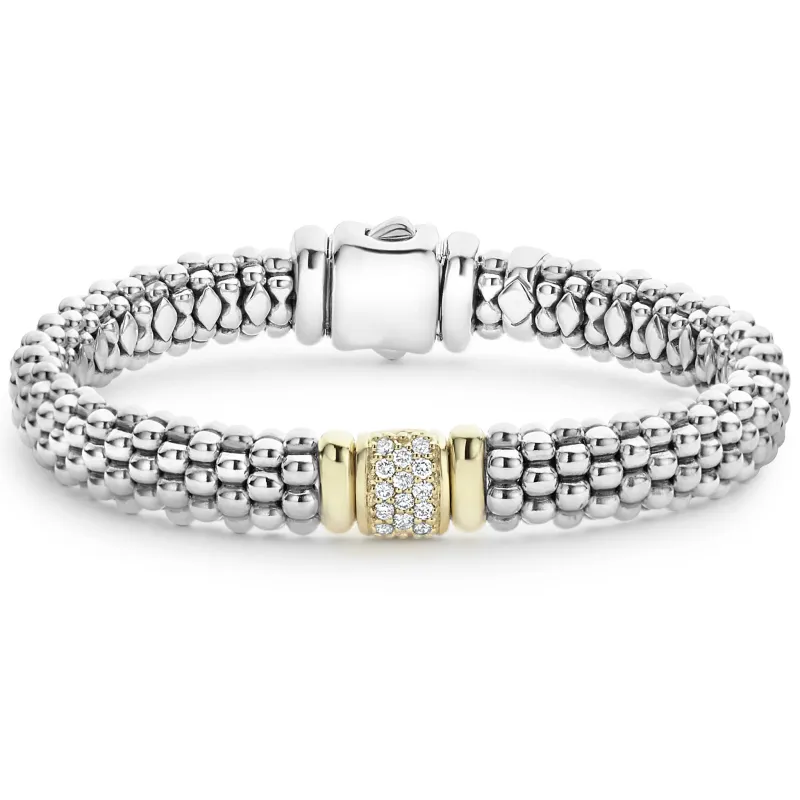 Caviar Lux Diamond Caviar Bracelet | 9mm sold by LAGOS