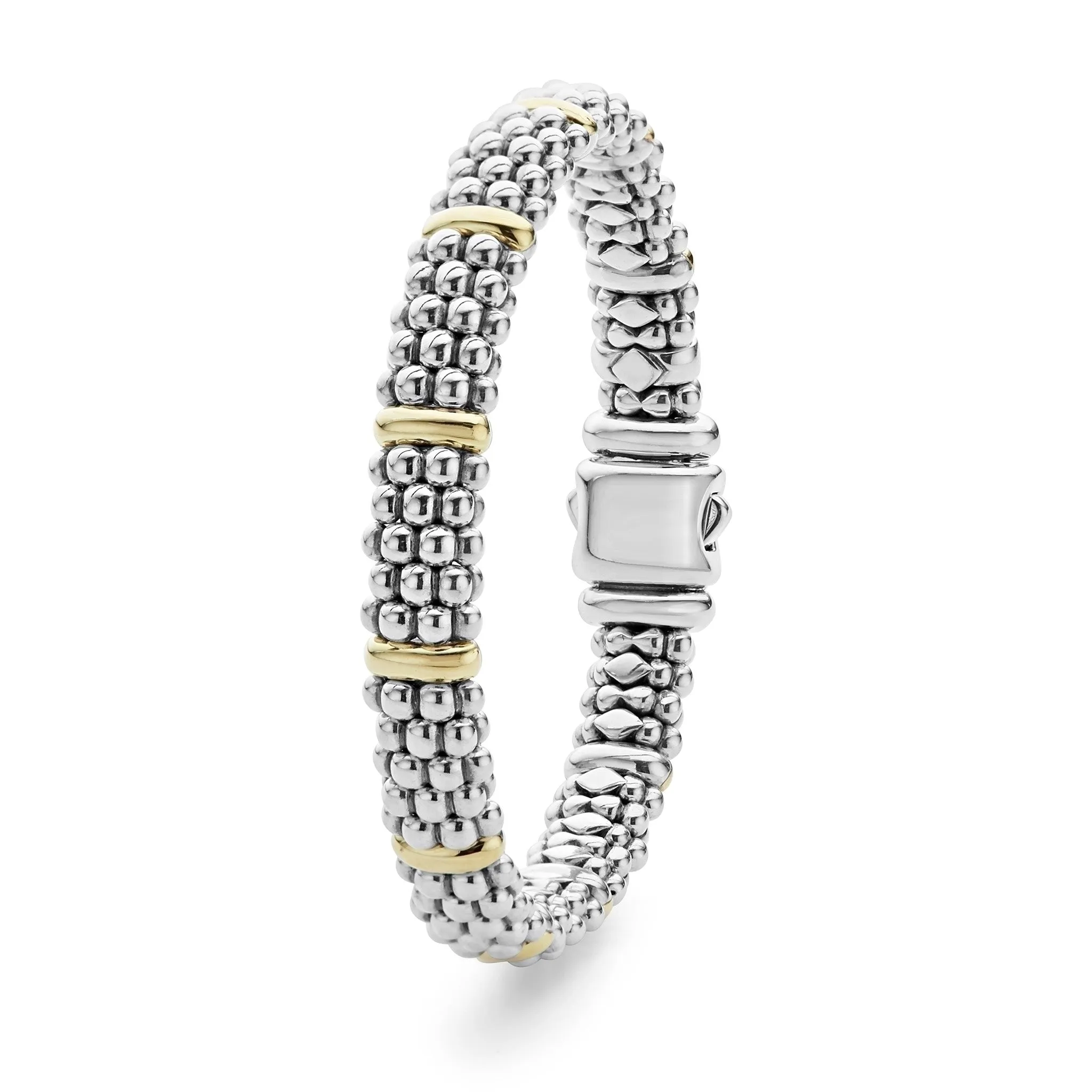 Signature Caviar Gold Station Caviar Bracelet | 9mm sold by LAGOS product image thumbnail 3
