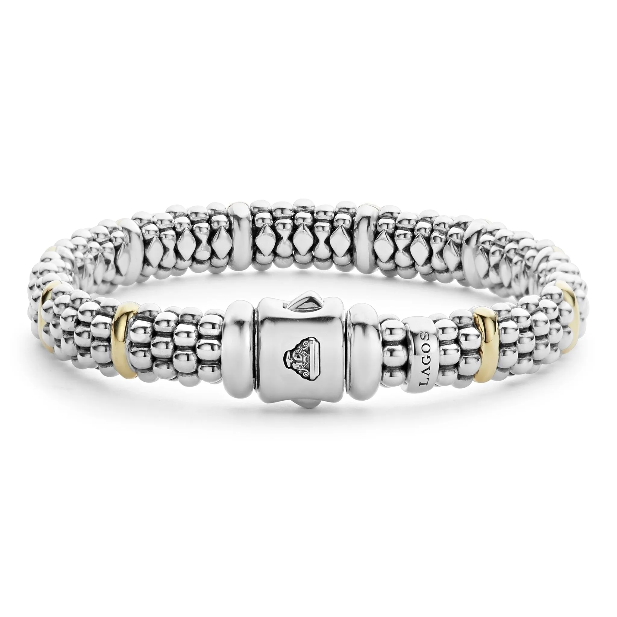 Signature Caviar Gold Station Caviar Bracelet | 9mm sold by LAGOS product image thumbnail 4