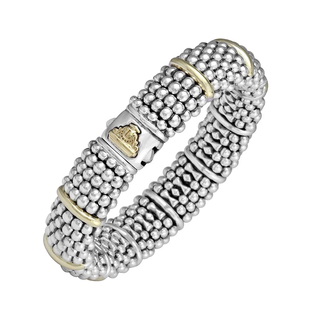 Signature Caviar Gold Station Caviar Bracelet | 15mm sold by LAGOS product image thumbnail 3