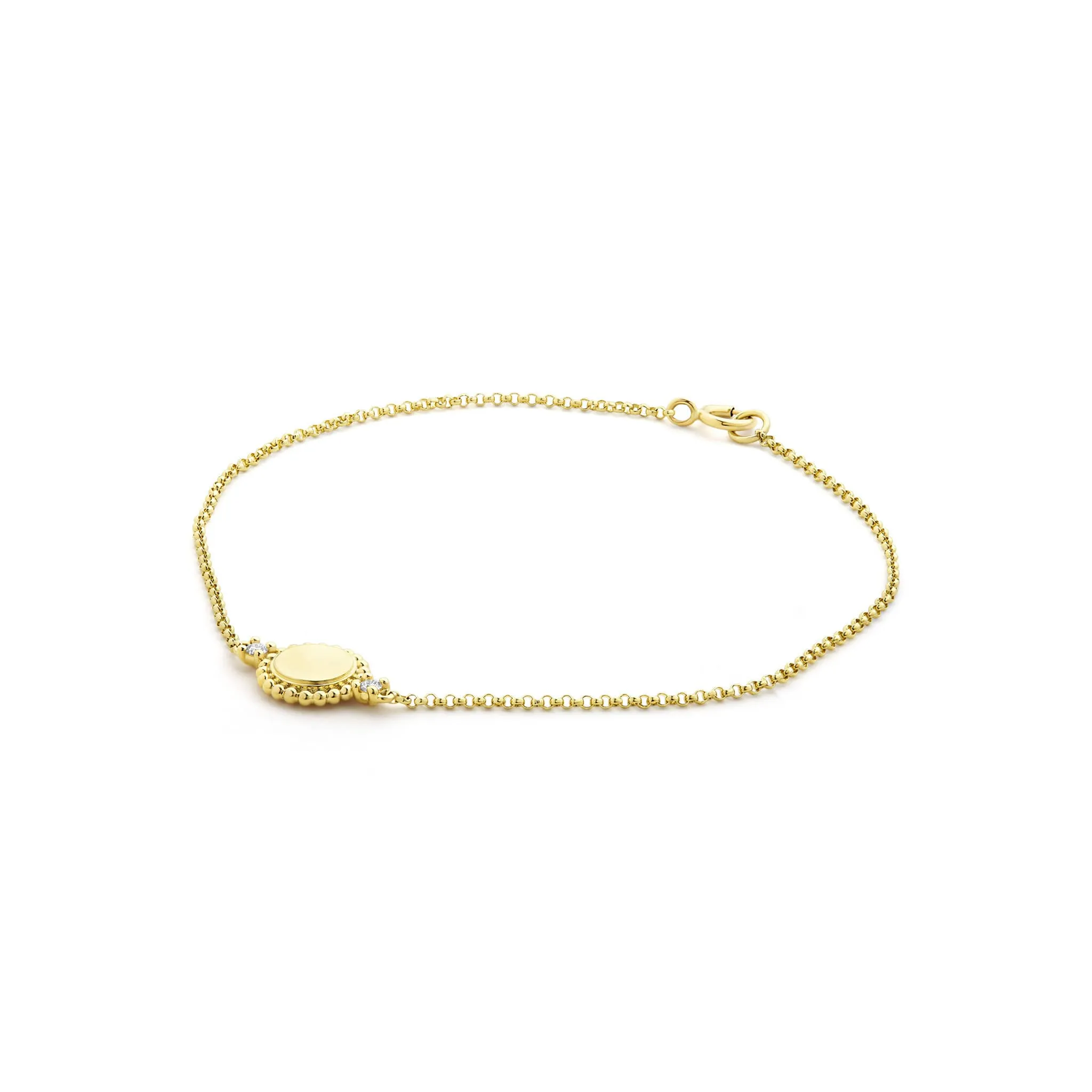 Caviar Gold 18K Gold Diamond Circle Bracelet sold by LAGOS product image thumbnail 4