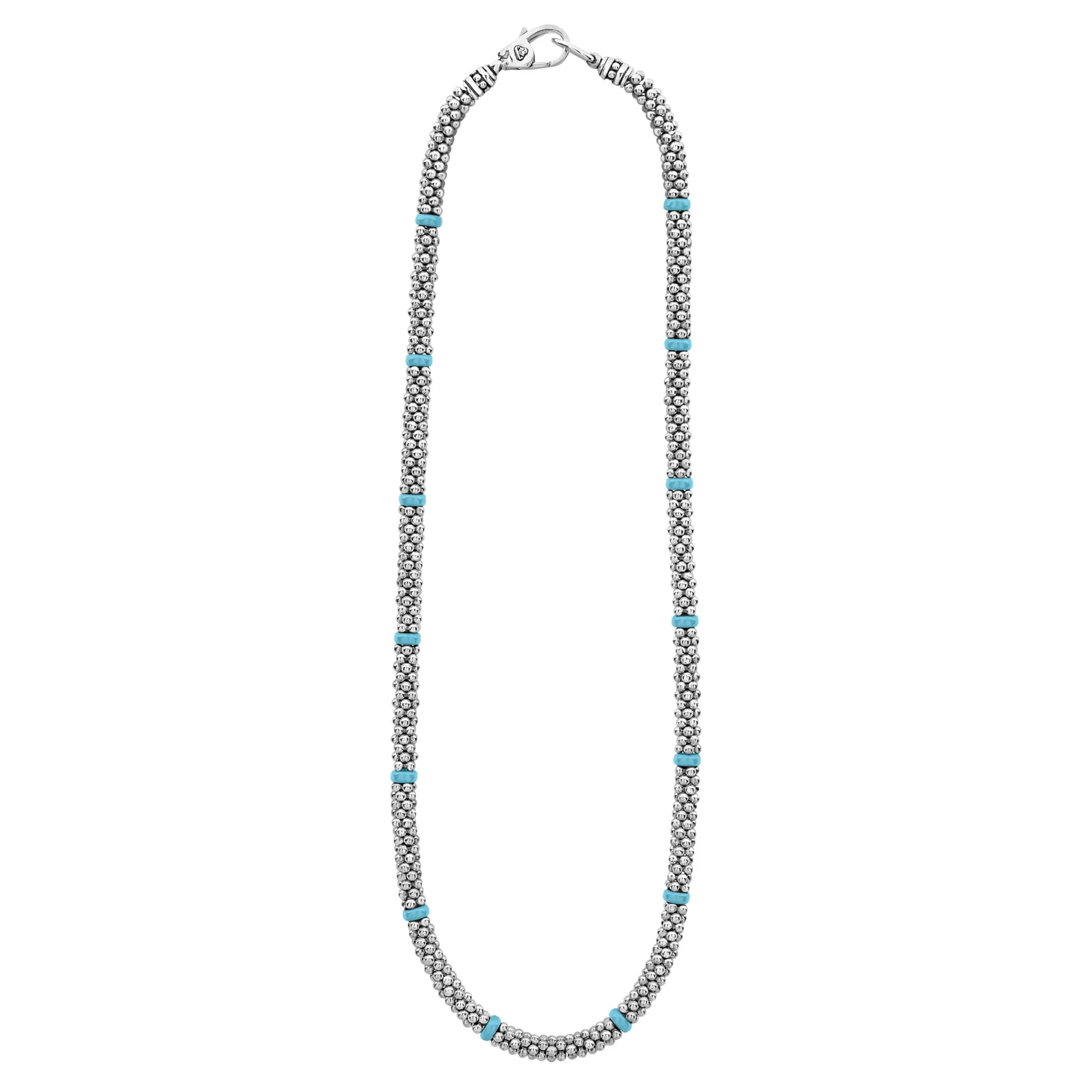 Blue Caviar Ceramic Single Bead Station Caviar Necklace sold by LAGOS product image thumbnail 3