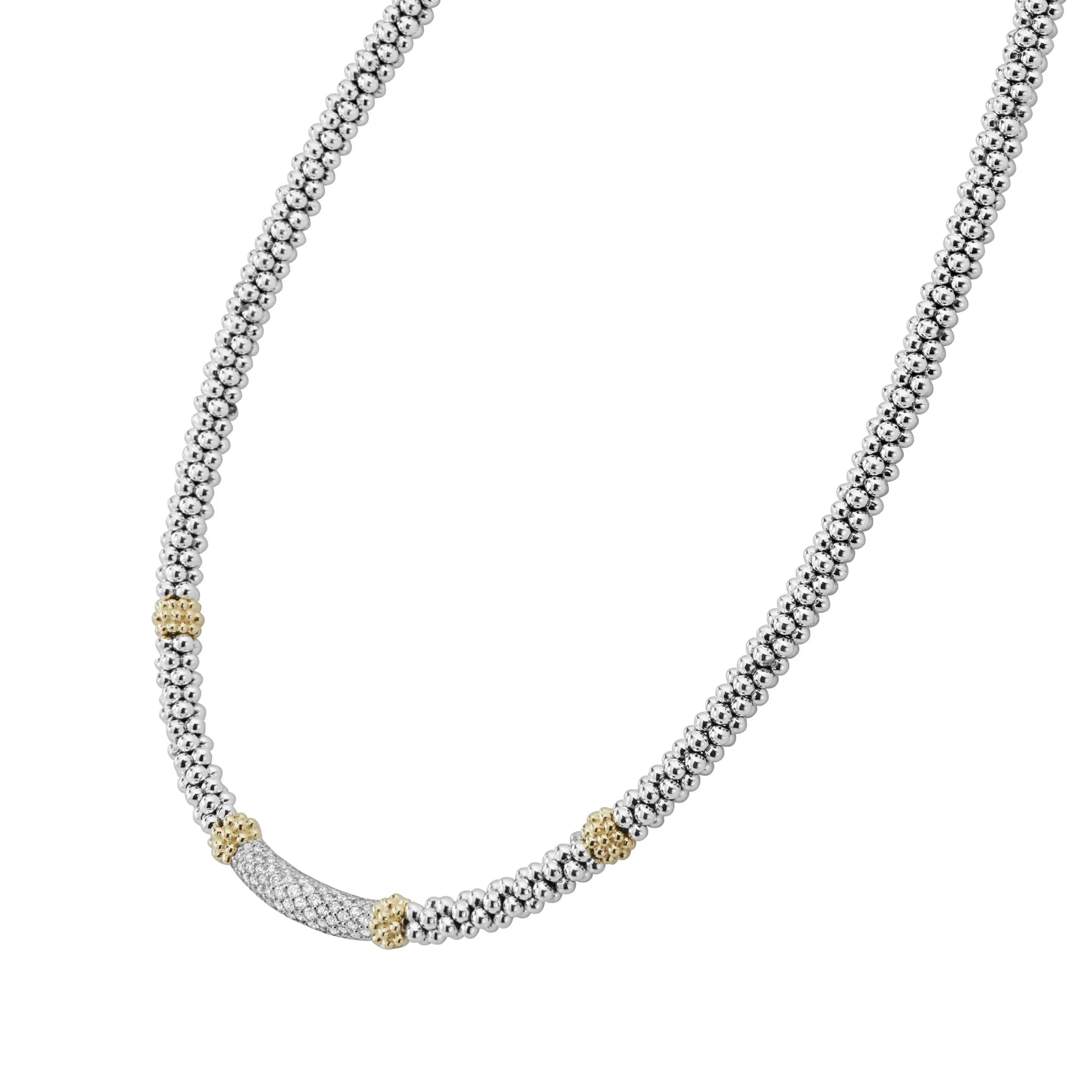 Caviar Lux Caviar Diamond Necklace | 5mm sold by LAGOS product image thumbnail 5