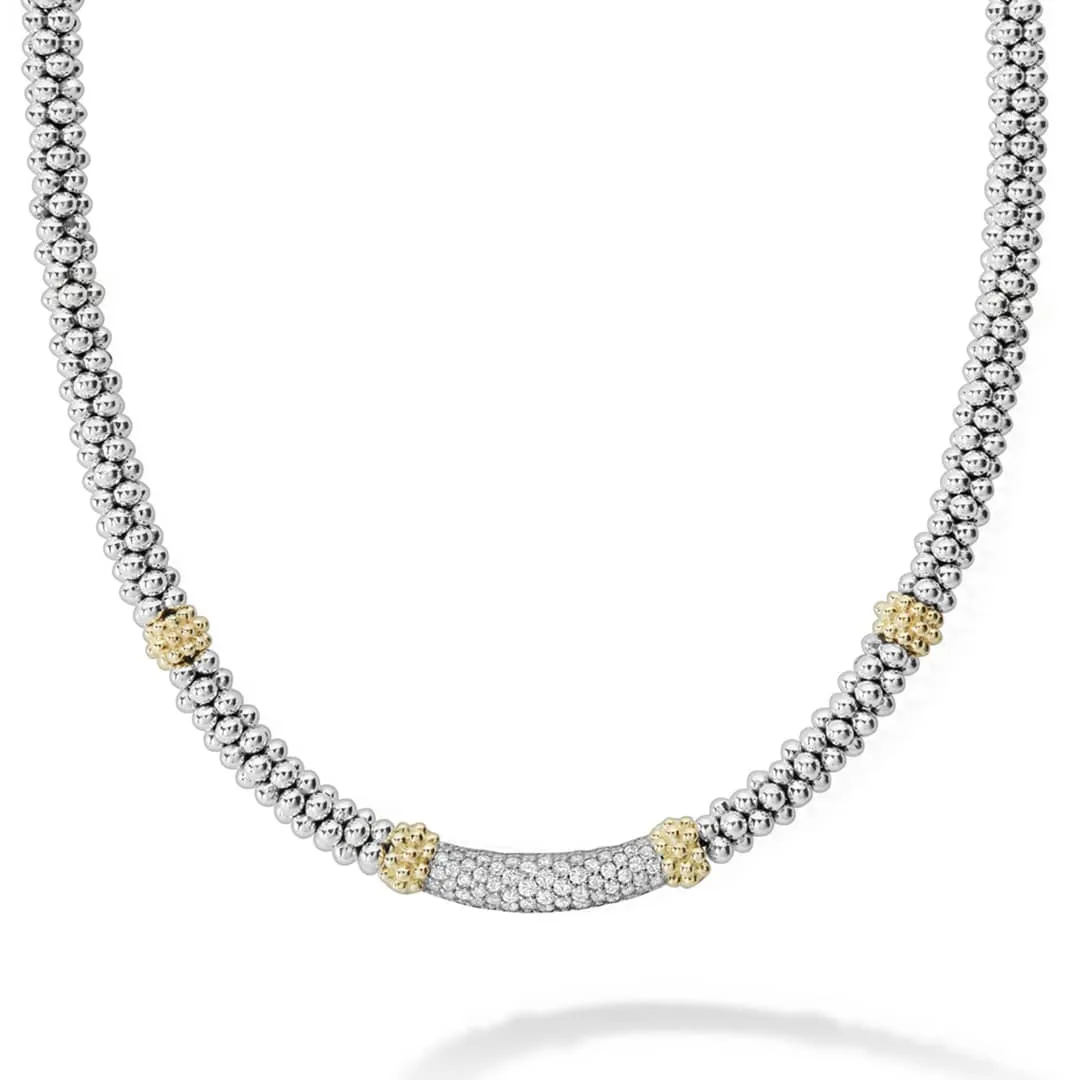 Caviar Lux Caviar Diamond Necklace | 5mm sold by LAGOS