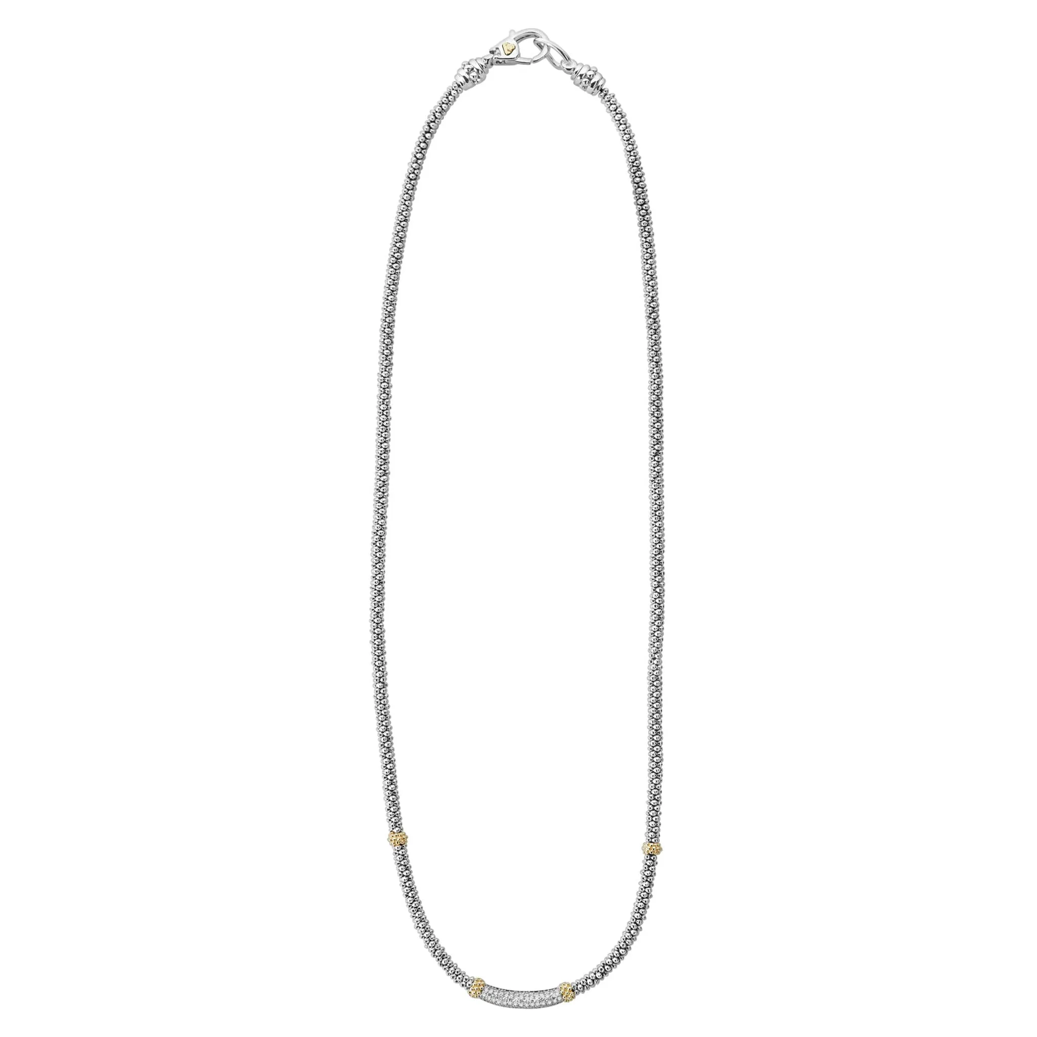 Caviar Lux Caviar Diamond Necklace | 3mm sold by LAGOS product image thumbnail 3