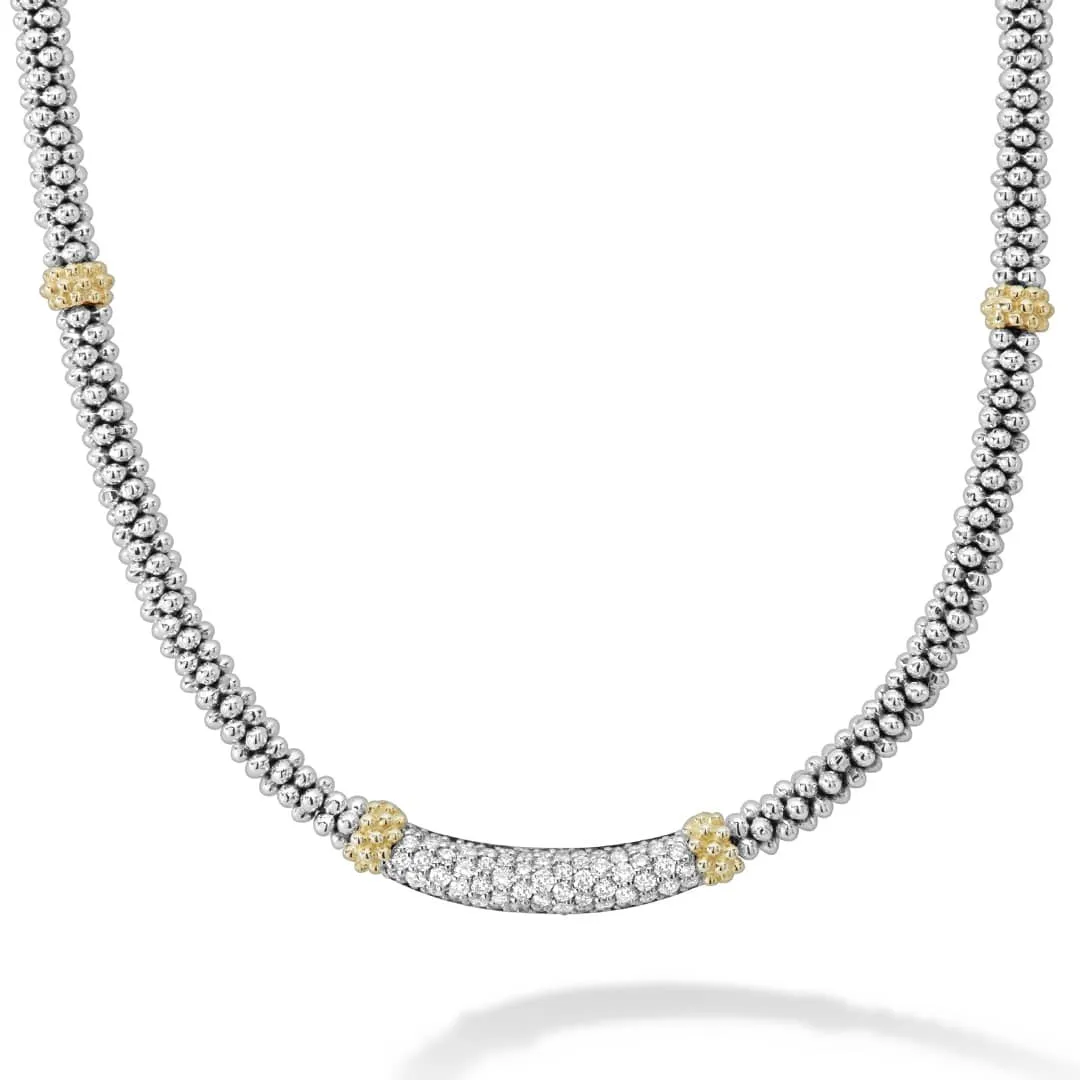 Caviar Lux Caviar Diamond Necklace | 3mm sold by LAGOS