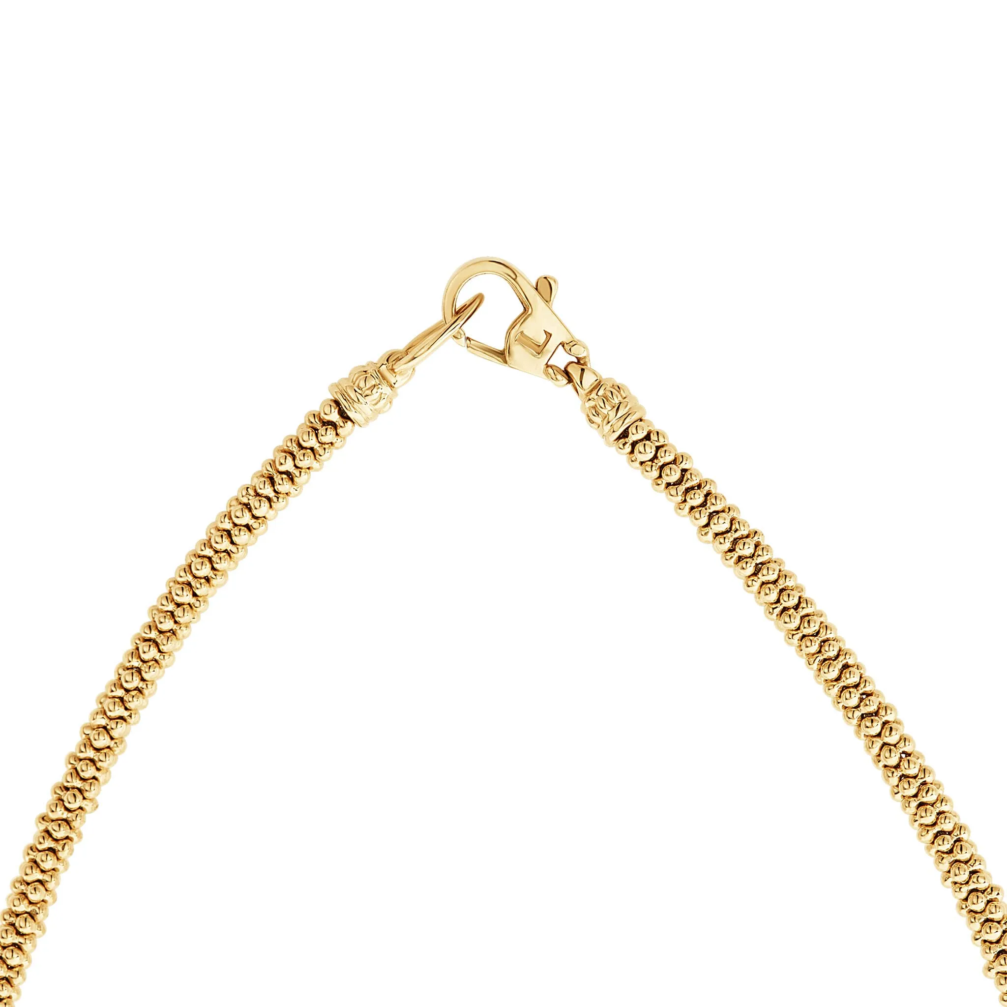 Caviar Gold 18K Gold Caviar Necklace 3mm (studio) sold by LAGOS product image thumbnail 4