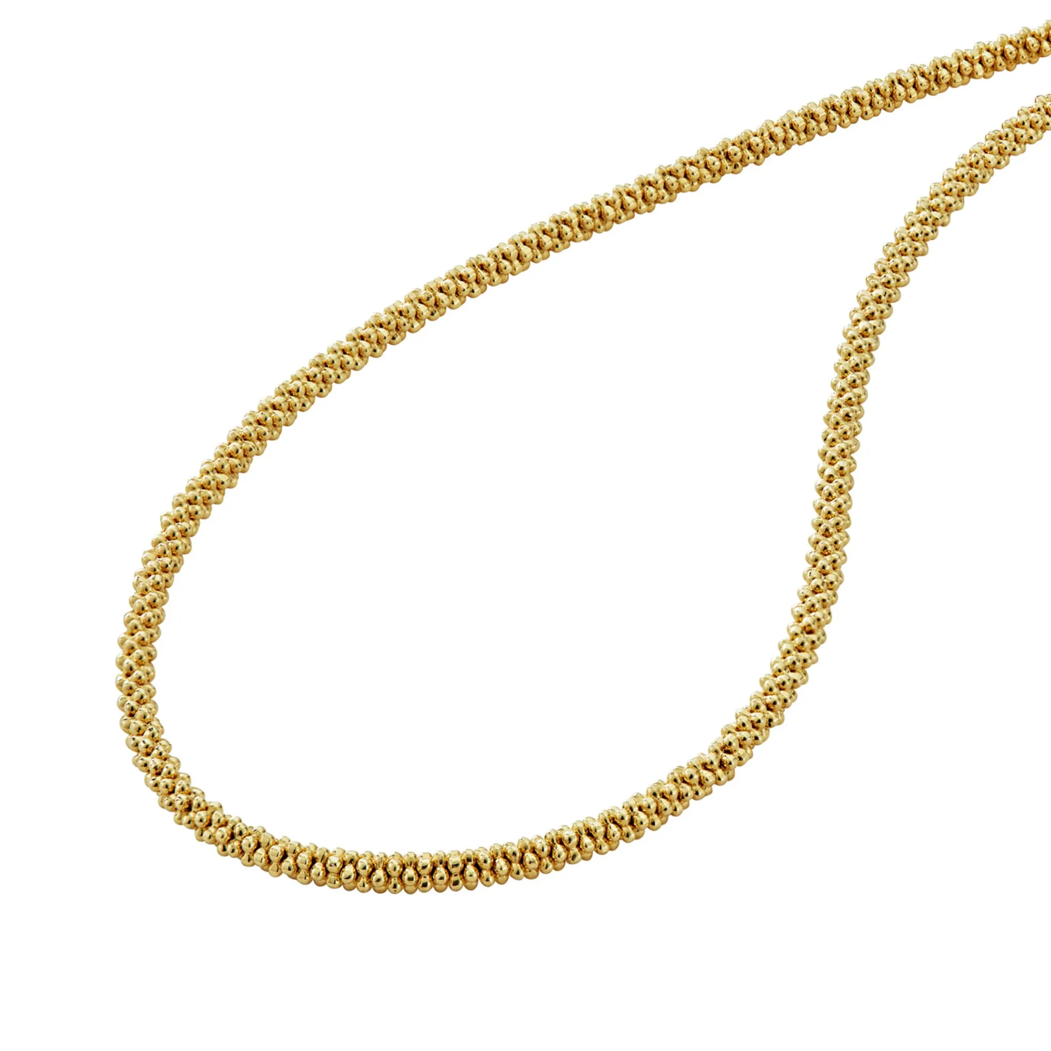 Caviar Gold 18K Gold Caviar Necklace 3mm (studio) sold by LAGOS product image thumbnail 5