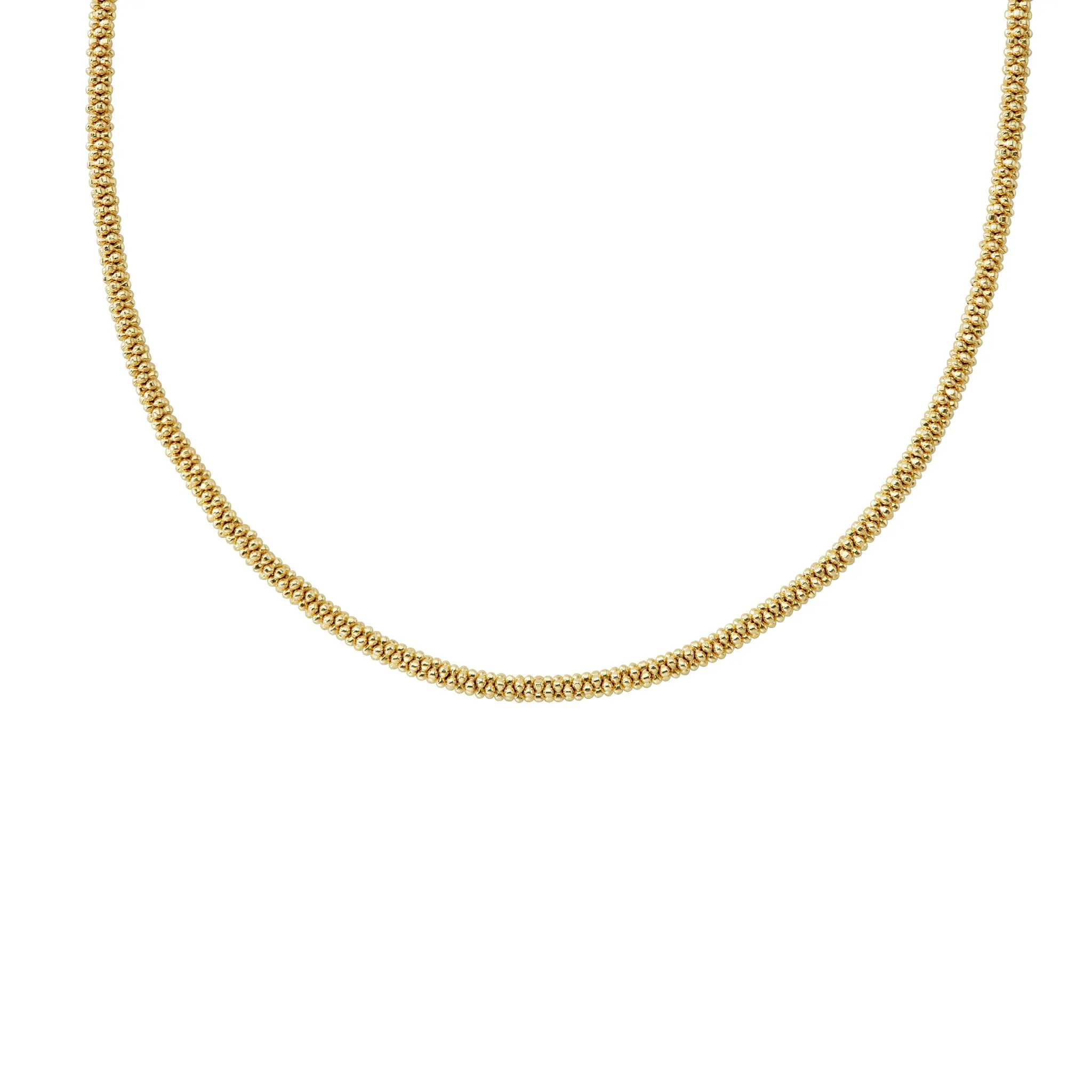 Caviar Gold 18K Gold Caviar Necklace 3mm (studio) sold by LAGOS