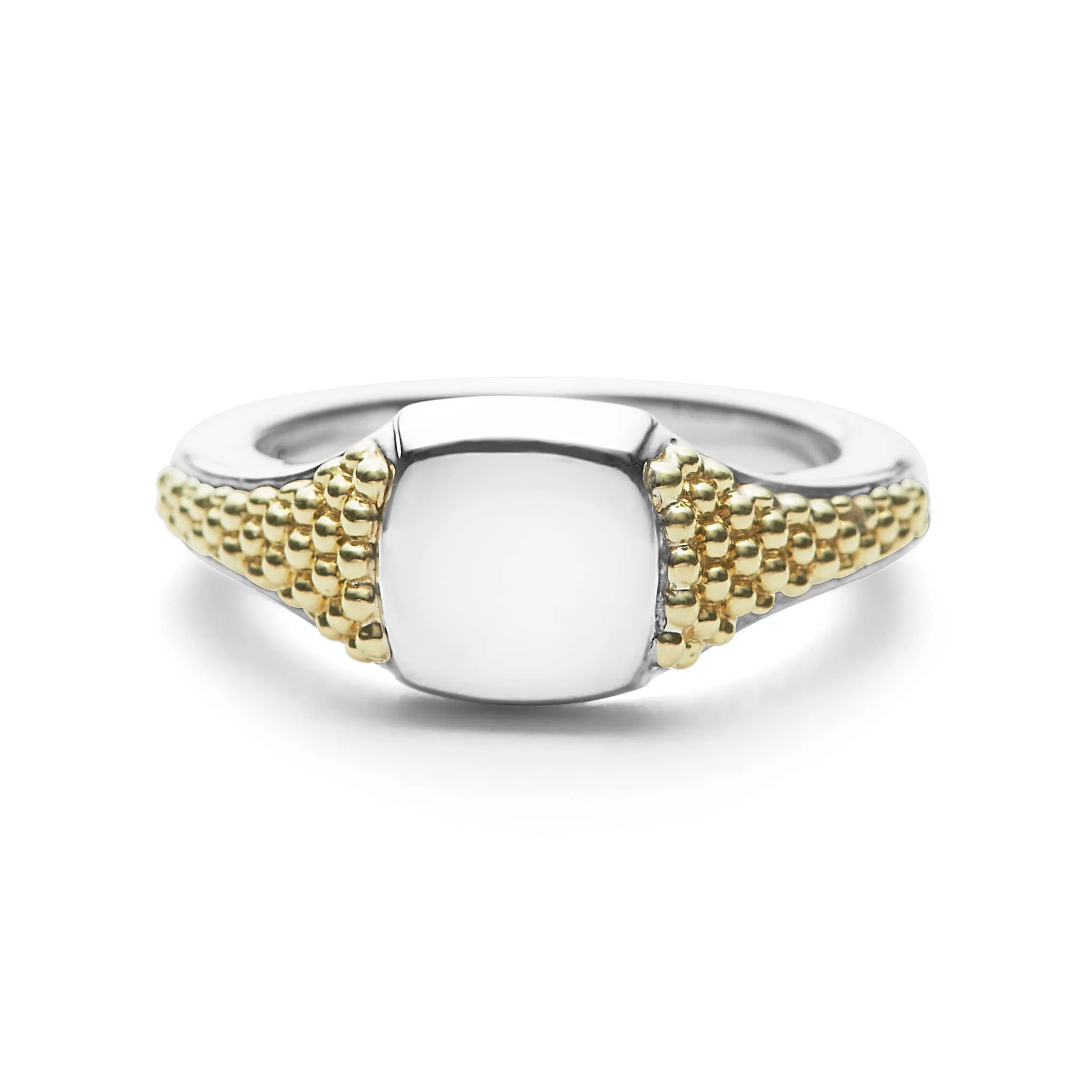 Signature Caviar Square Signet Ring sold by LAGOS product image thumbnail 3