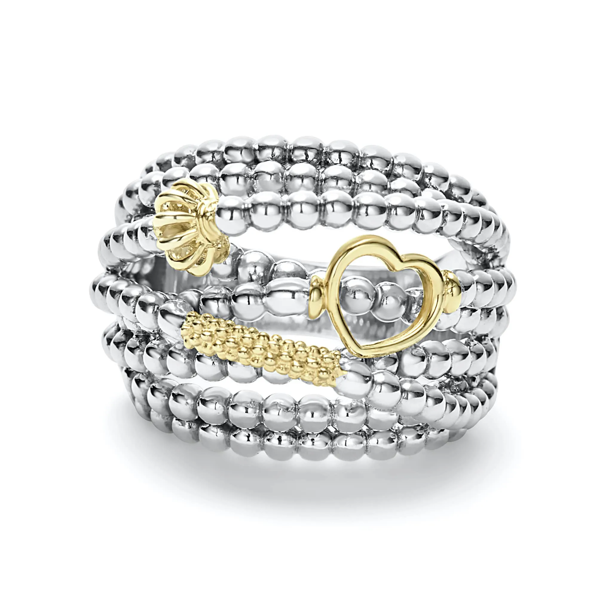 Caviar Icon Two-Tone Caviar Statement Ring sold by LAGOS product image thumbnail 3