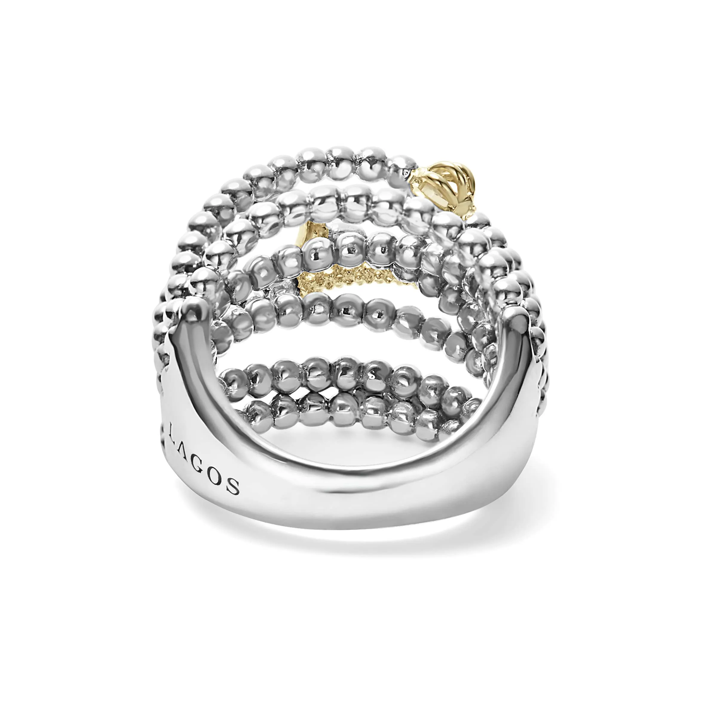 Caviar Icon Two-Tone Caviar Statement Ring sold by LAGOS product image thumbnail 5