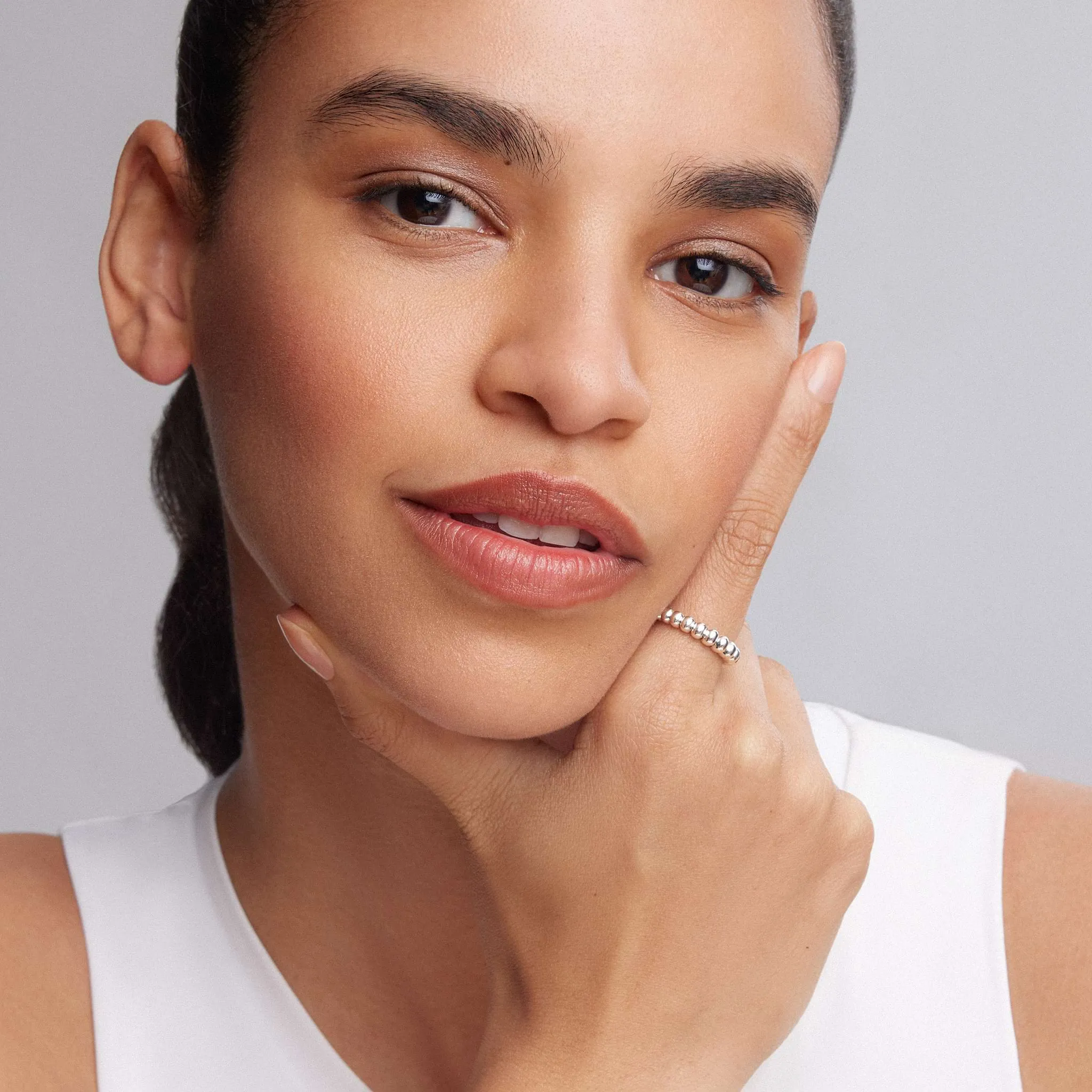 Signature Caviar Fluted Stacking Ring sold by LAGOS product image thumbnail 2