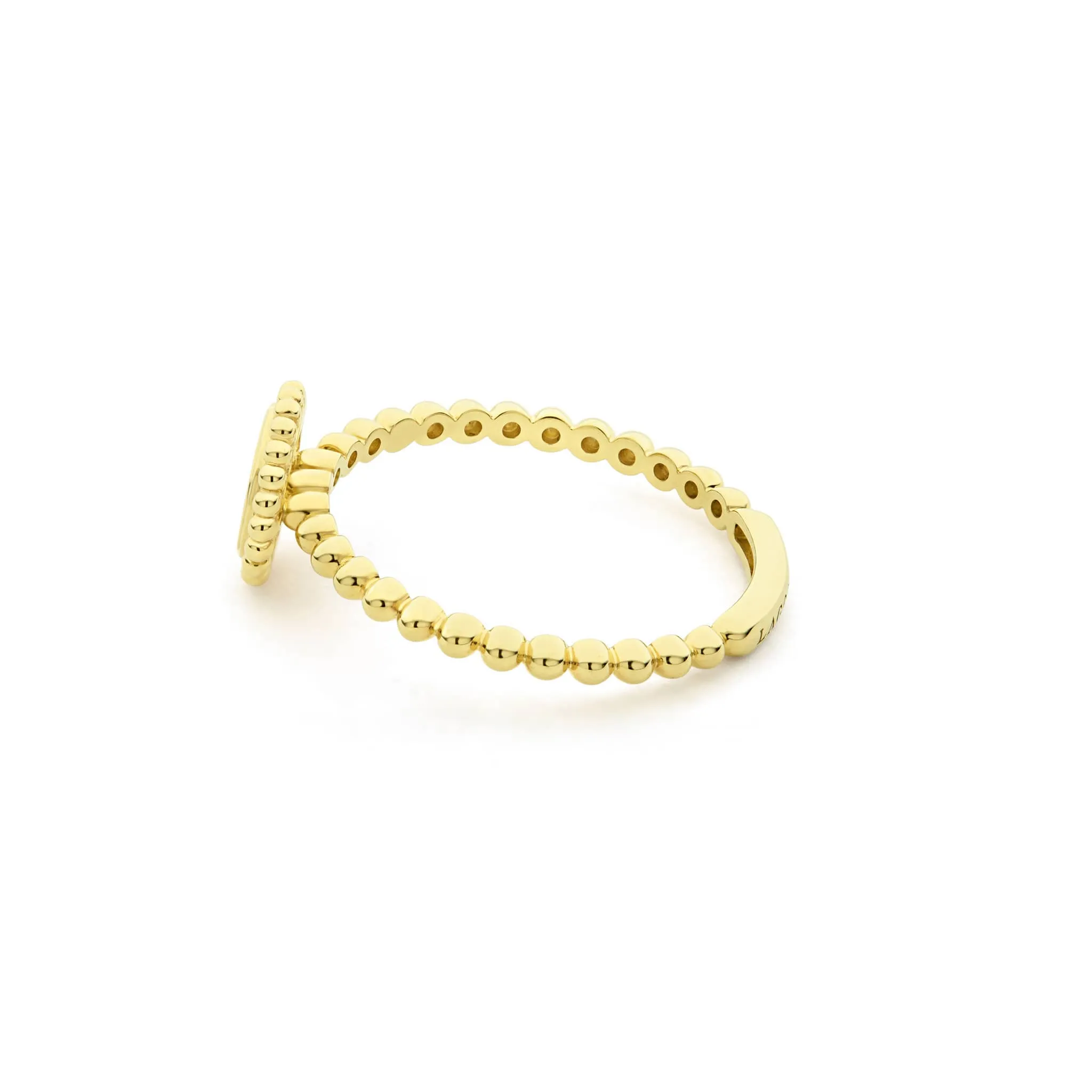 Caviar Gold 18K Gold Circle Ring sold by LAGOS product image thumbnail 4