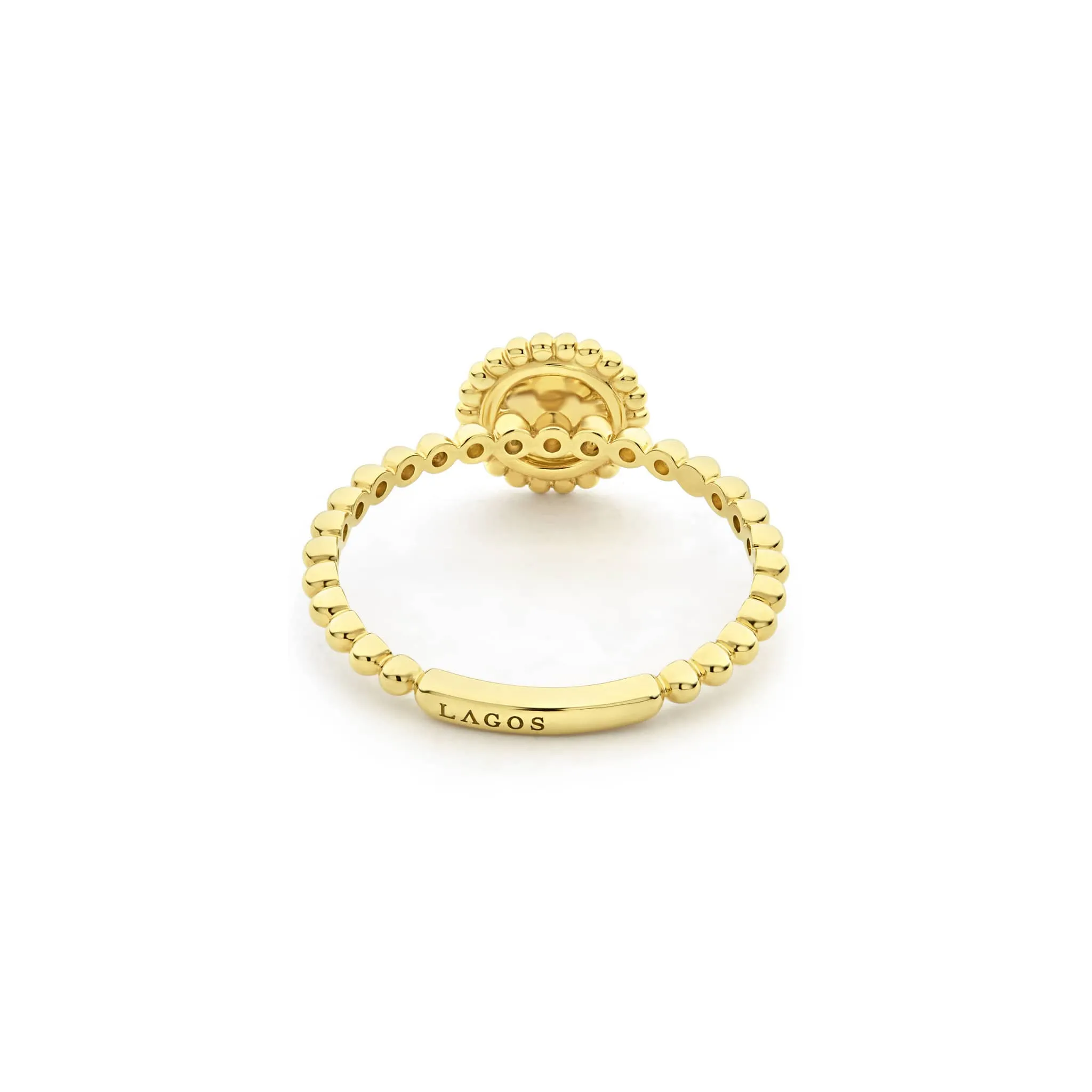 Caviar Gold 18K Gold Circle Ring sold by LAGOS product image thumbnail 5