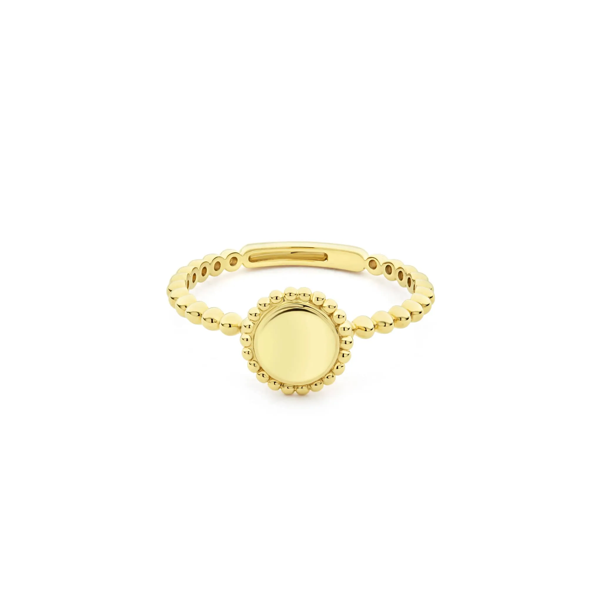 Caviar Gold 18K Gold Circle Ring sold by LAGOS product image thumbnail 3