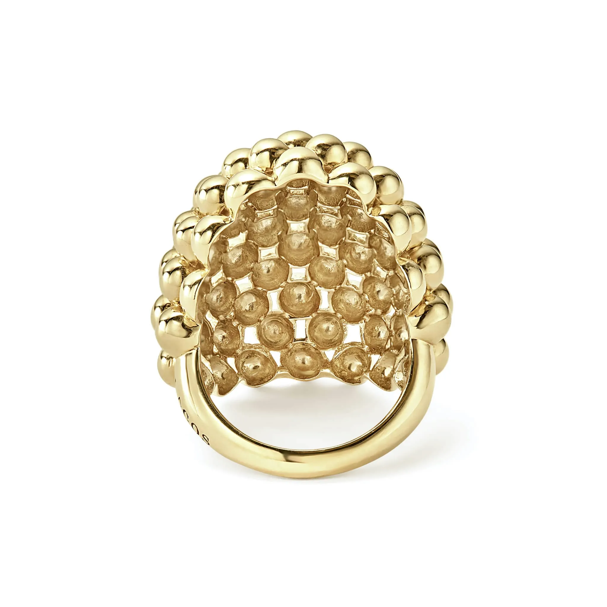 Caviar Gold 18K Gold Oval Statement Ring sold by LAGOS product image thumbnail 5