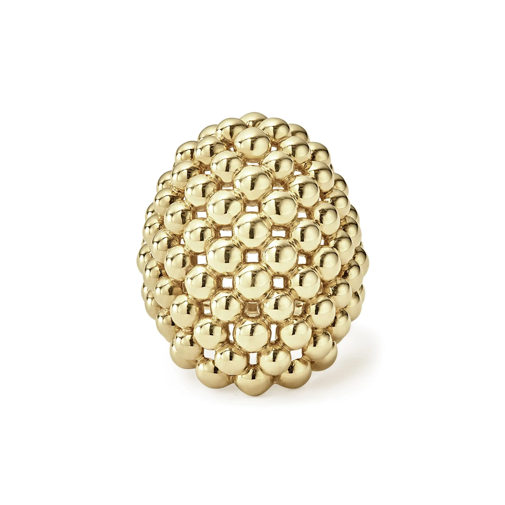 Caviar Gold 18K Gold Oval Statement Ring sold by LAGOS product image thumbnail 3