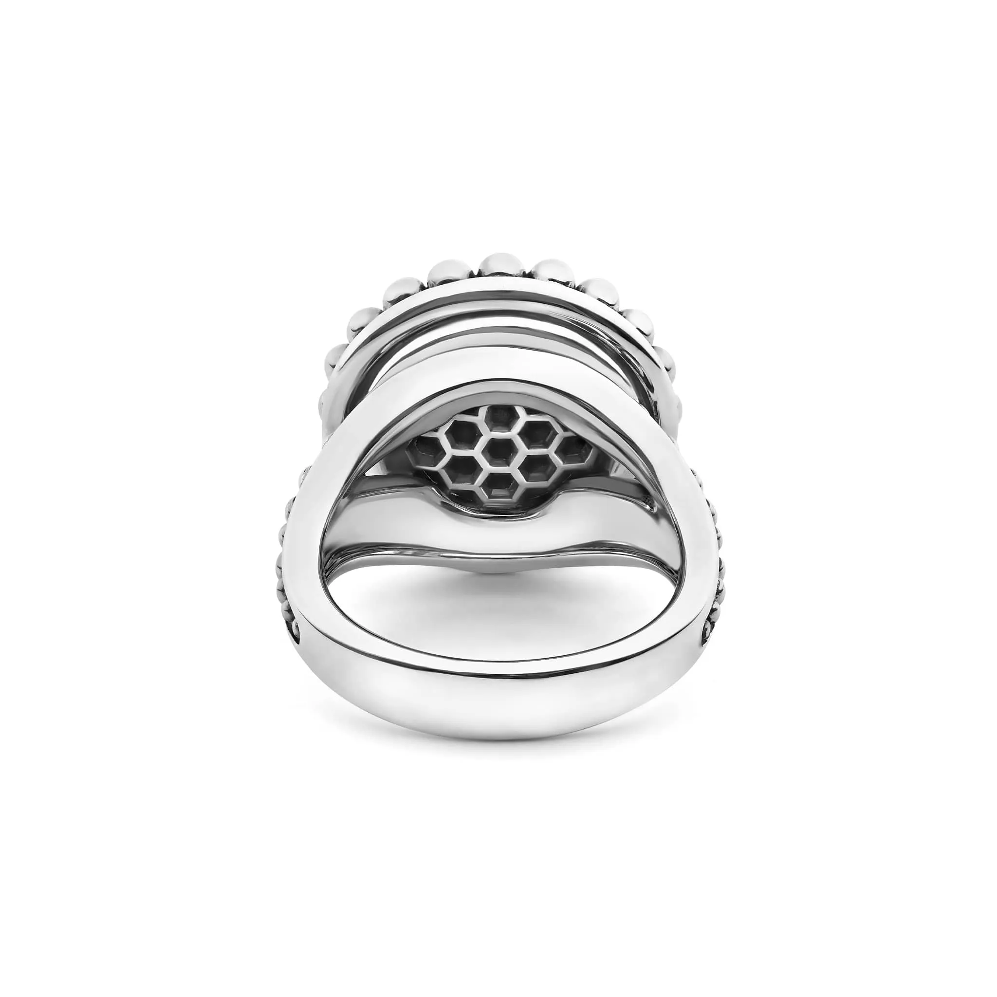 Maya Small Caviar Circle Ceramic Ring sold by LAGOS product image thumbnail 5