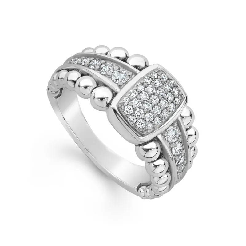 Caviar Spark Small Diamond Statement Ring sold by LAGOS