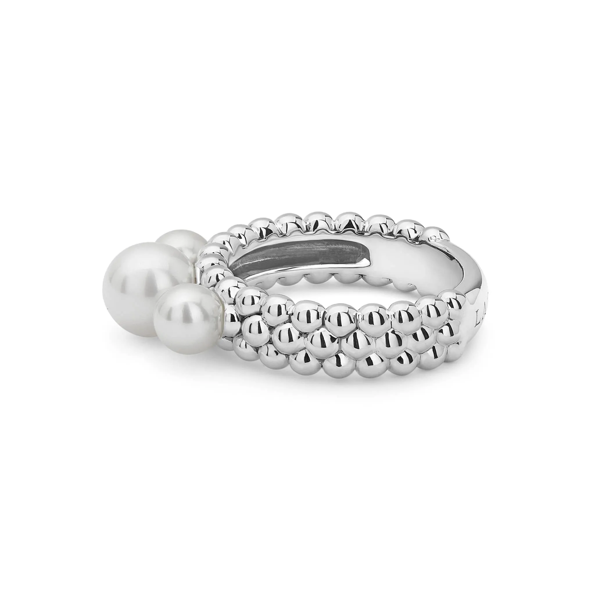 Luna Caviar Pearl Ring sold by LAGOS product image thumbnail 4