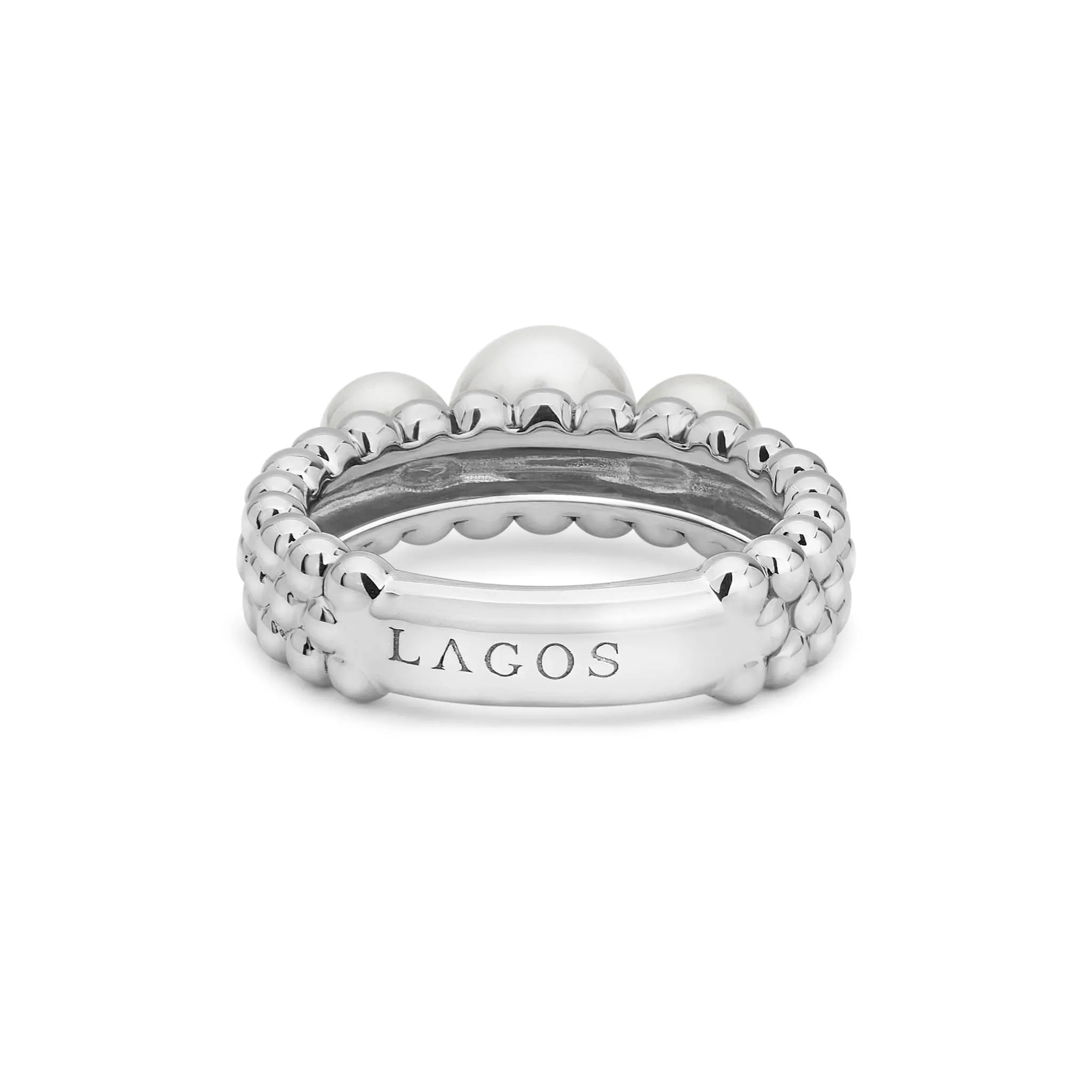 Luna Caviar Pearl Ring sold by LAGOS product image thumbnail 5