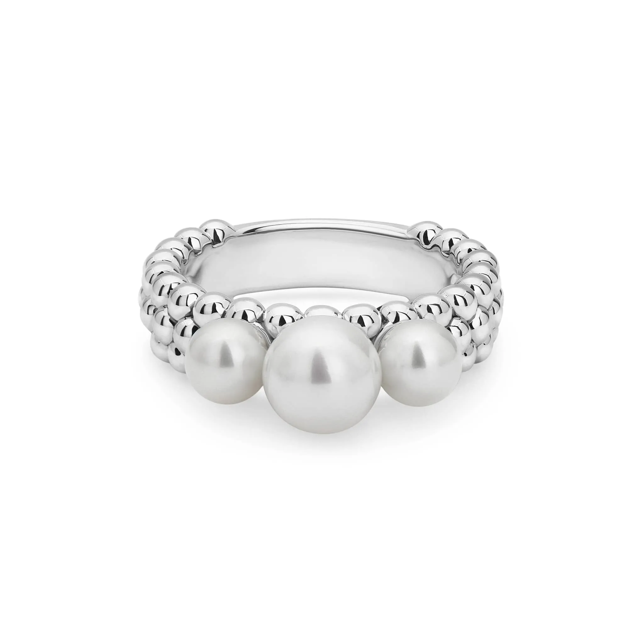 Luna Caviar Pearl Ring sold by LAGOS product image thumbnail 3