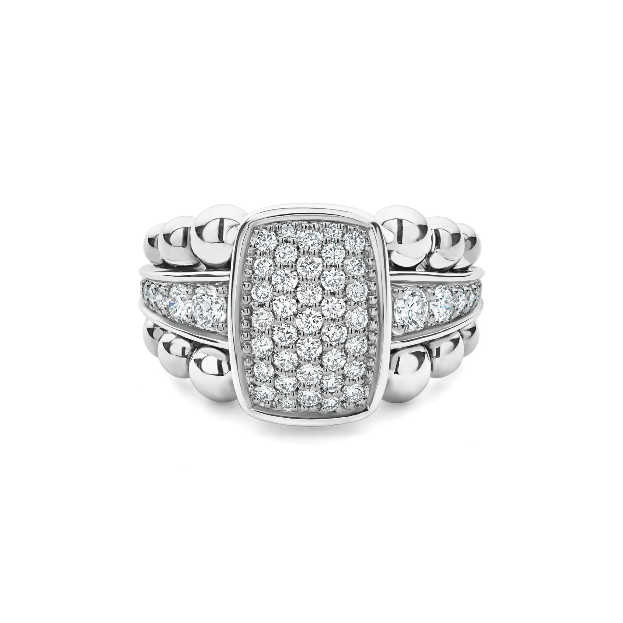 Caviar Spark Large Diamond Statement Ring sold by LAGOS product image thumbnail 3