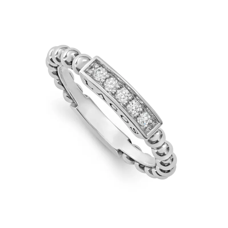 Caviar Spark Diamond Stacking Ring sold by LAGOS